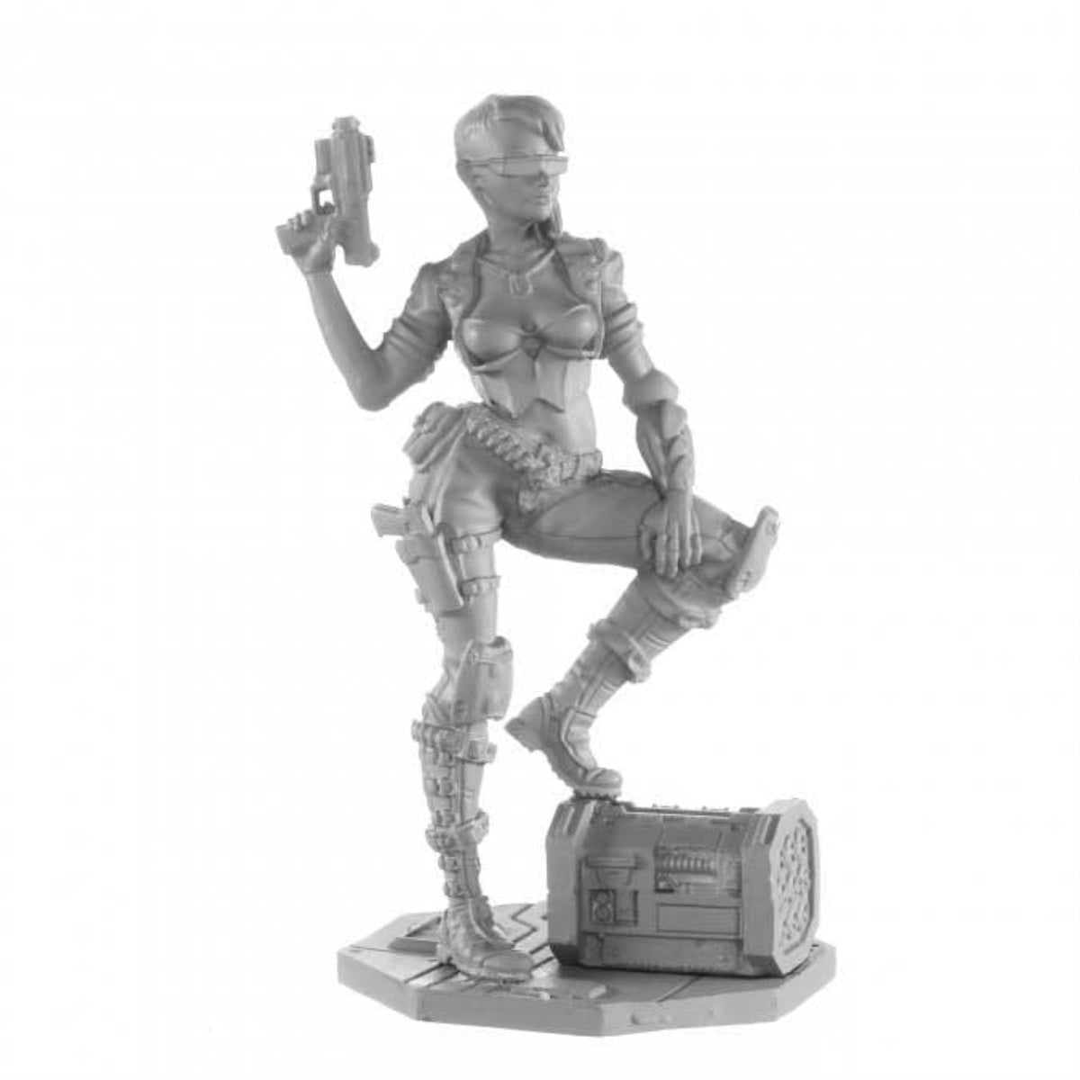 Scarlet Cyberist Dustrunner (75Mm Scale) Miniature Chronoscope Reaper Miniatures