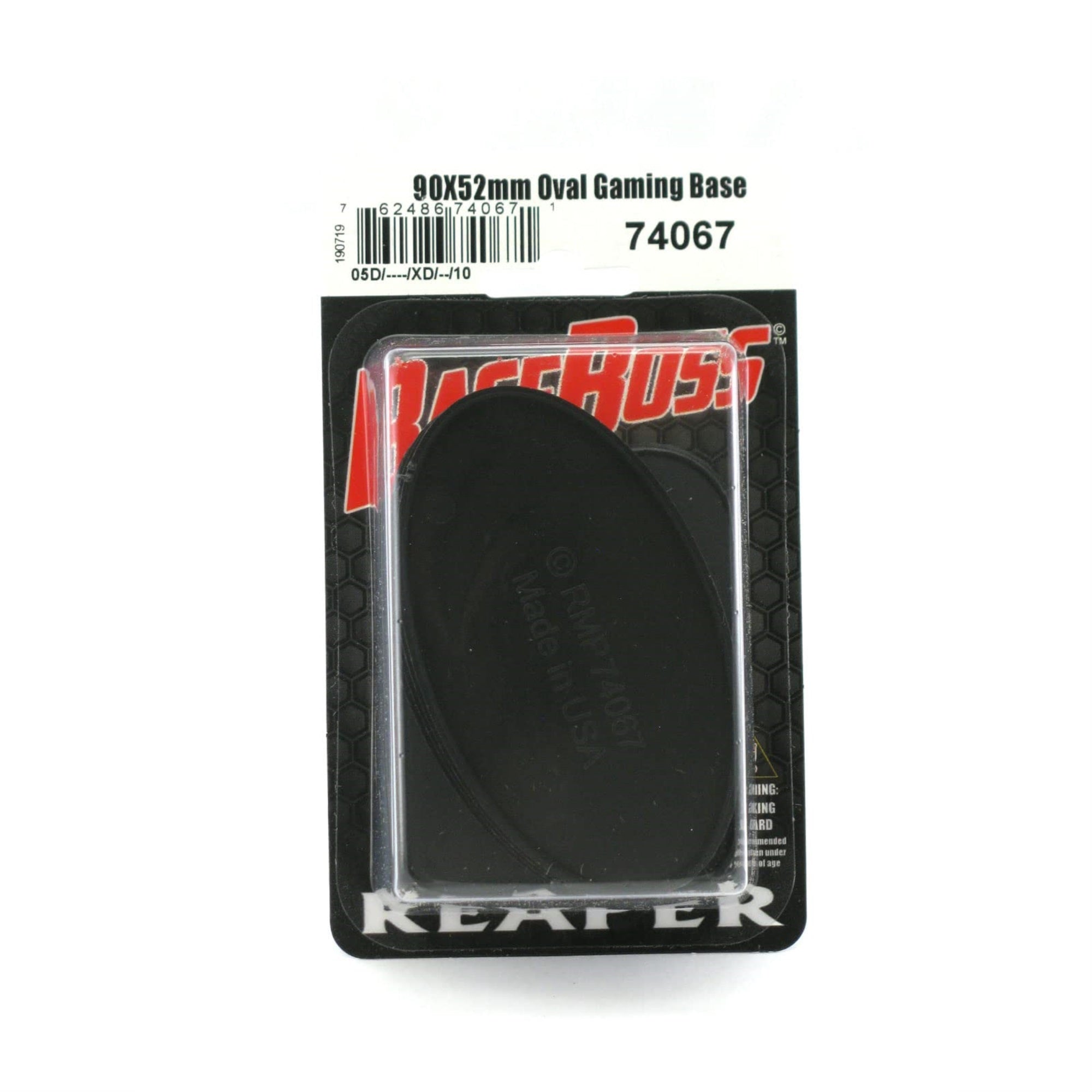 Reaper Base Boss: 90Mm X 52Mm Oval Gaming Base (10)