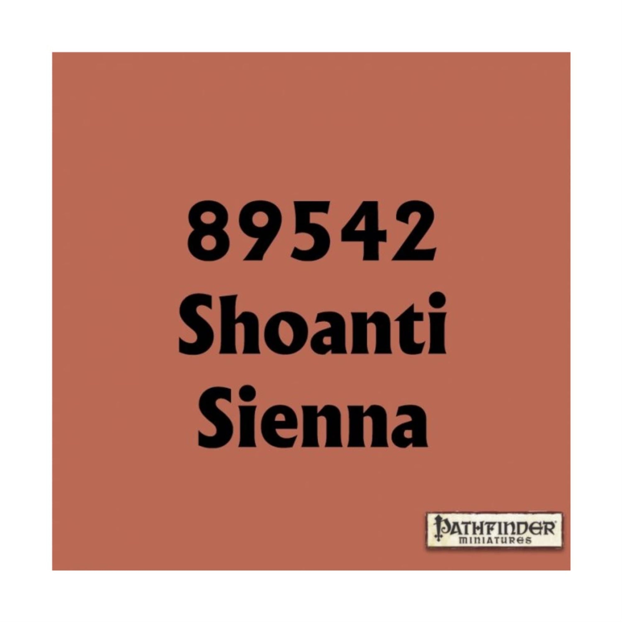 Shoanti Sienna Master Series Hobby Paint .5Oz Dropper Bottle Pathfinder Colors Reaper Miniatures