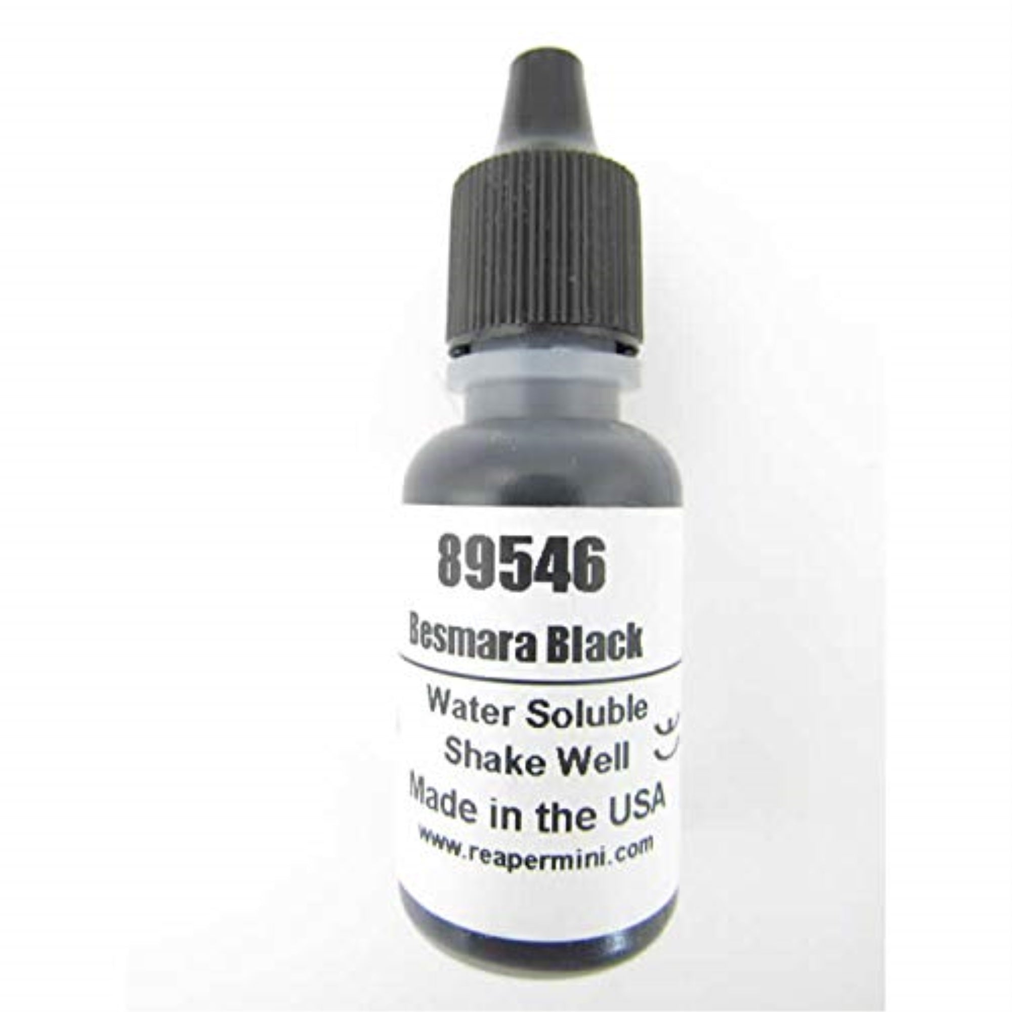Besmara Black Master Series Hobby Paint .5Oz Dropper Bottle Pathfinder Colors Reaper Miniatures
