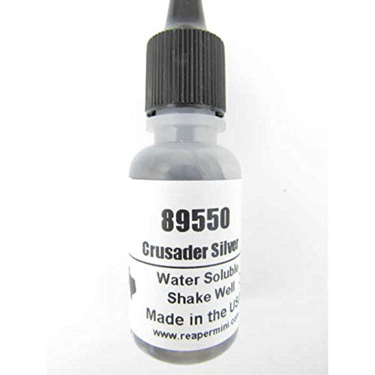 Crusader Silver Master Series Hobby Paint .5Oz Dropper Bottle Pathfinder Colors Reaper Miniatures