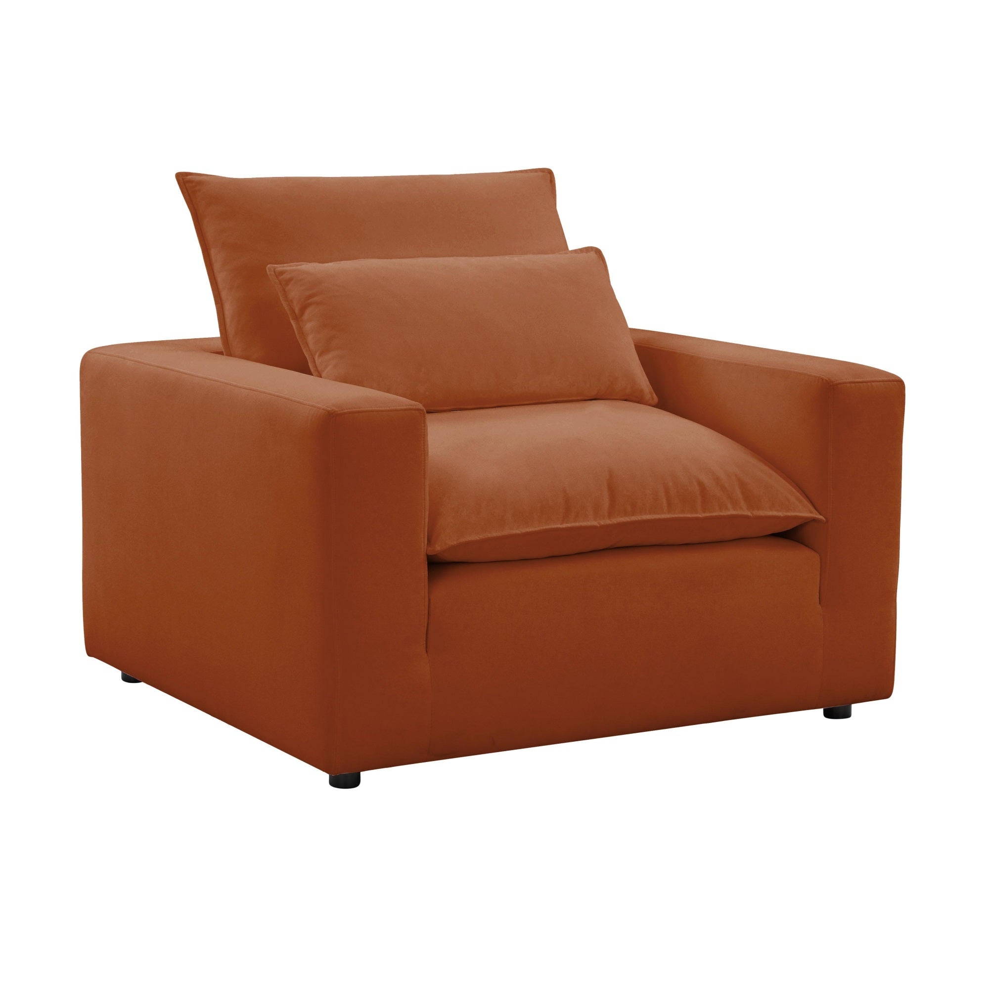 Cali Rust Performance Fabric Arm Chair