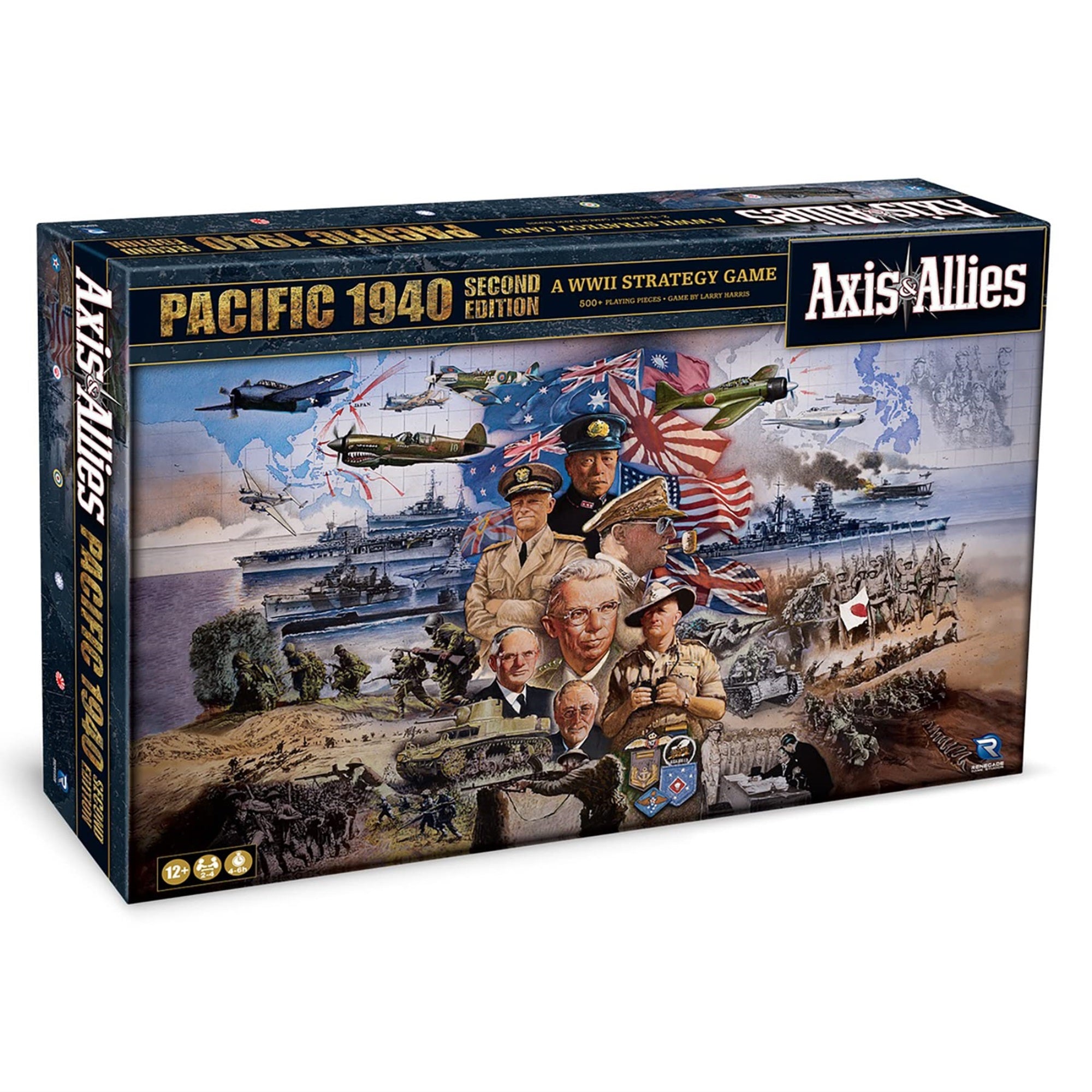 Renegade Game Studios Axis & Allies: 1940 Pacific Second Edition - Wwii War Miniatures Strategy Board Game, Renegade, Age 12+/2-4 Players/6 Hr