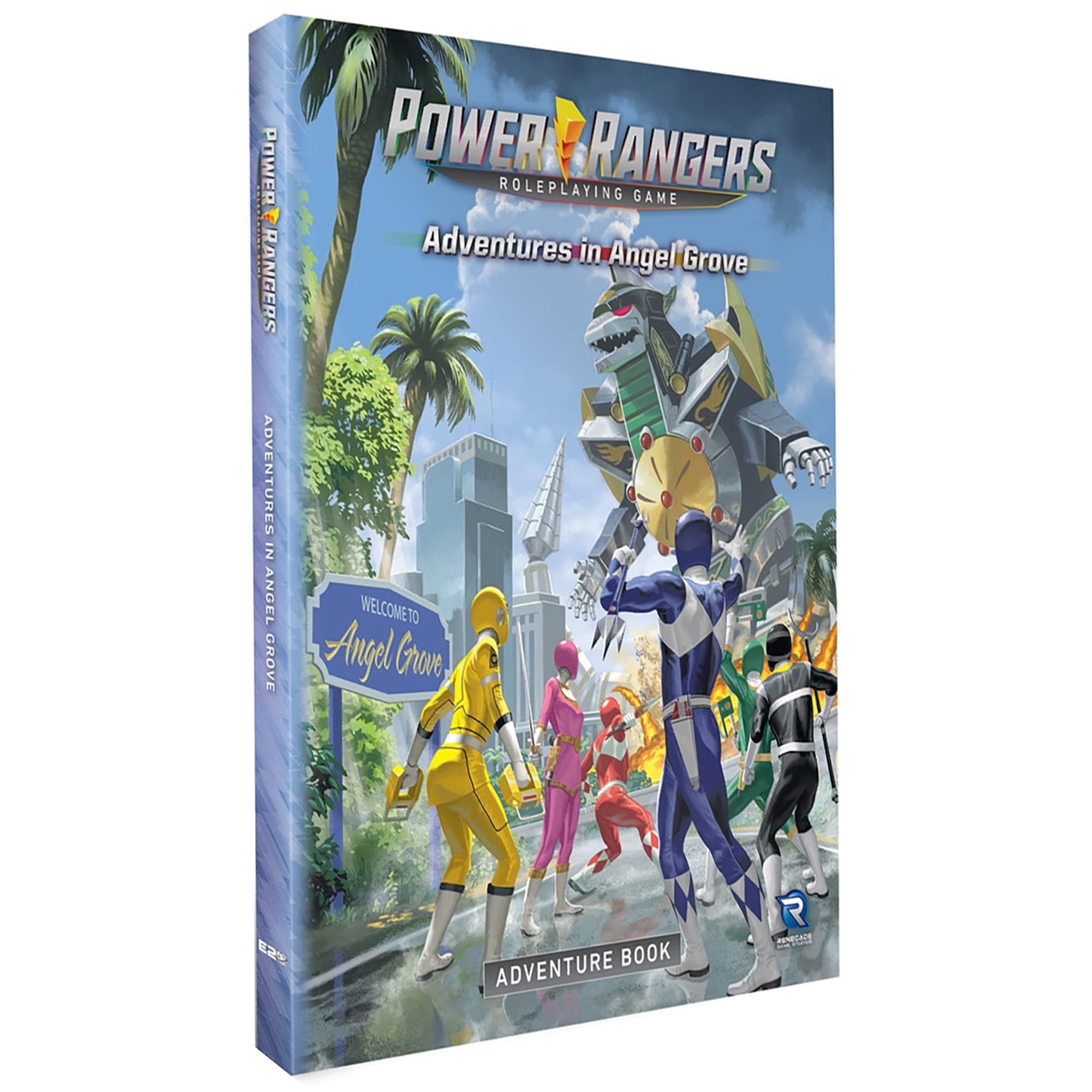 Renegade Game Studios Power Rangers Roleplaying Game: Adventures In Angel Grove - Adventure Book, Hardcover Guide Requires Core Rulebook To Play, Levels 1 To 5, 4-7 Roleplayers