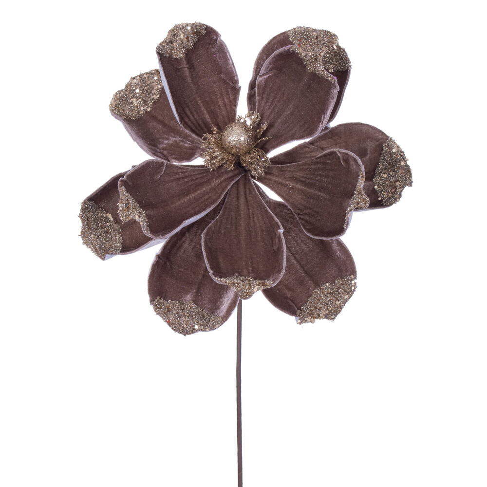 21.5” Mocha Velvet Magnolia 4/Bag