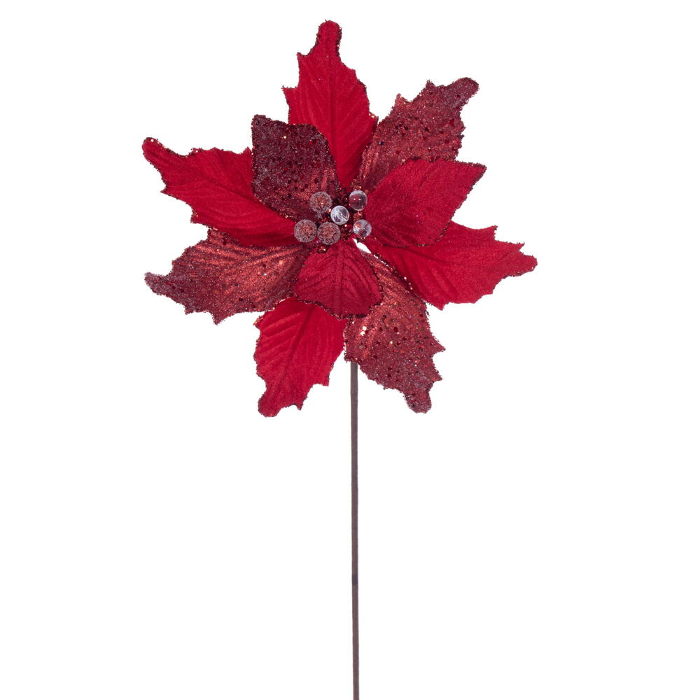 20” Red Velvet Sugar 11.5” Flower 3/Bag
