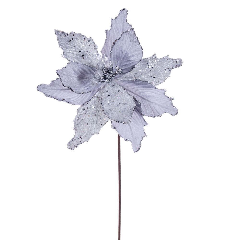 20” Silver Velvet Sugar 11.5” Flowr 3/Bg