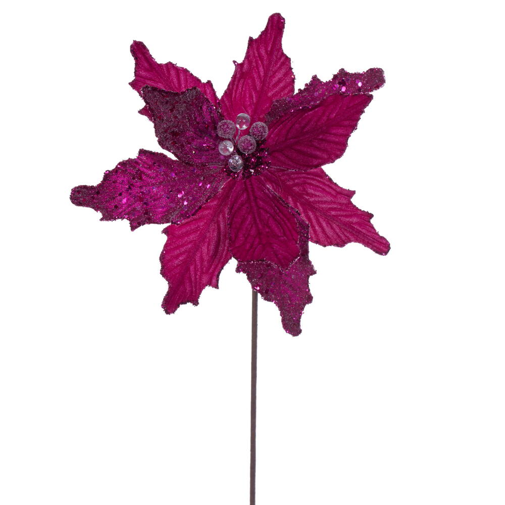 20” Fuchsia Velvet Sugar 11.5” Flwr 3/Bg