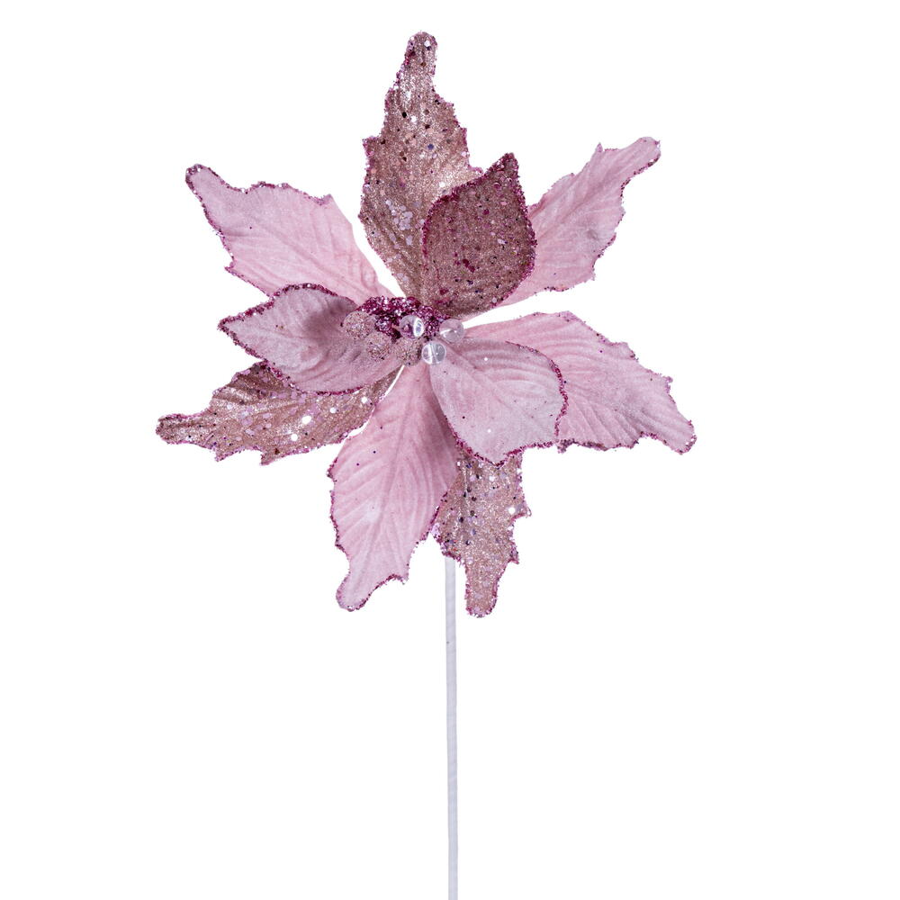 20” Pink Velvet Sugar 11.5” Flower 3/Bag