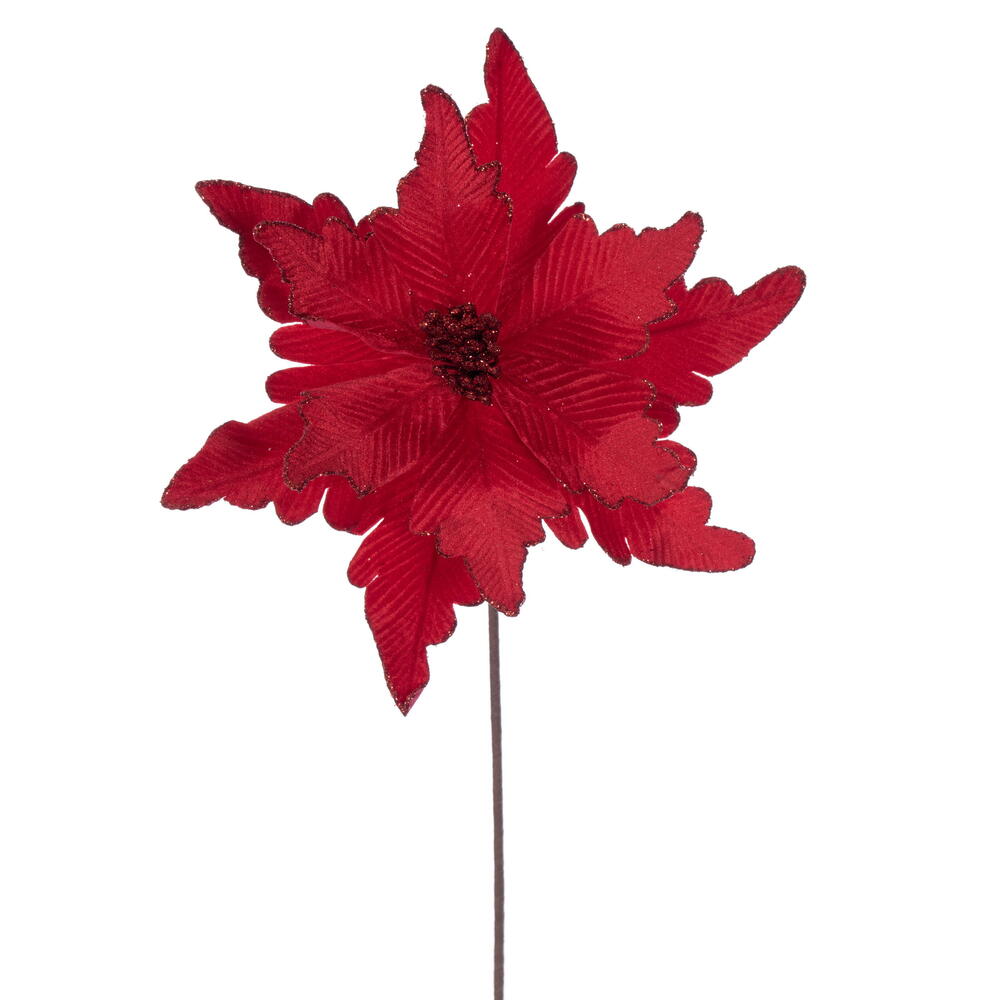 20” Red Deluxe Velvet 13” Flower 3/Bag