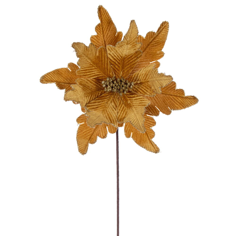 20” Gold Deluxe Velvet 13” Flower 3/Bag