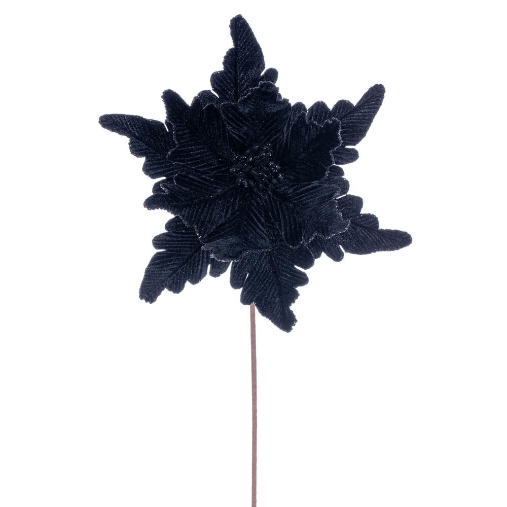 20” Black Deluxe Velvet 13” Flower 3/Bag