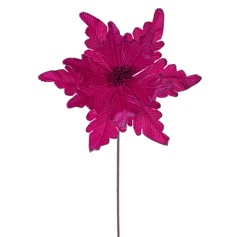 20” Fuchsia Deluxe Velvet 13” Flowr 3/Bg