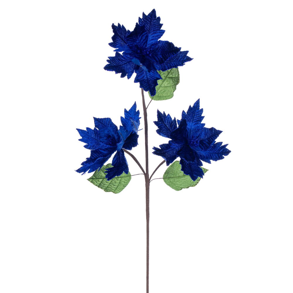 26” Blue Velvet Trio Razor 6” Flowr 3/Bg