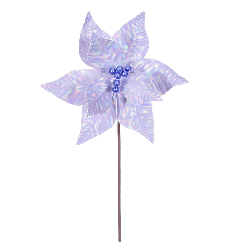 20” Lavender Iridescent 10” Flower 3/Bag