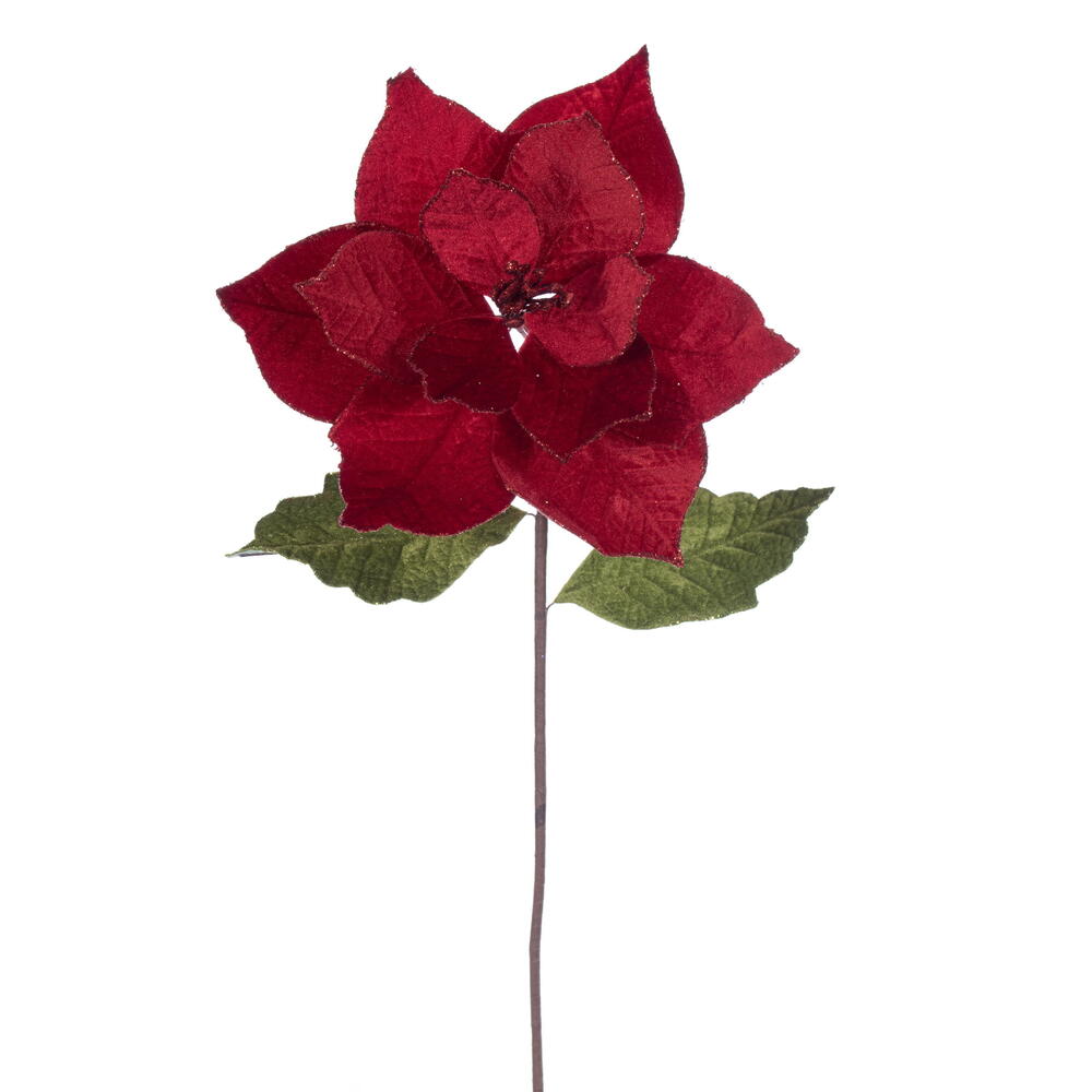 20” Red Classic Velvet 12” Flower 4/Bag