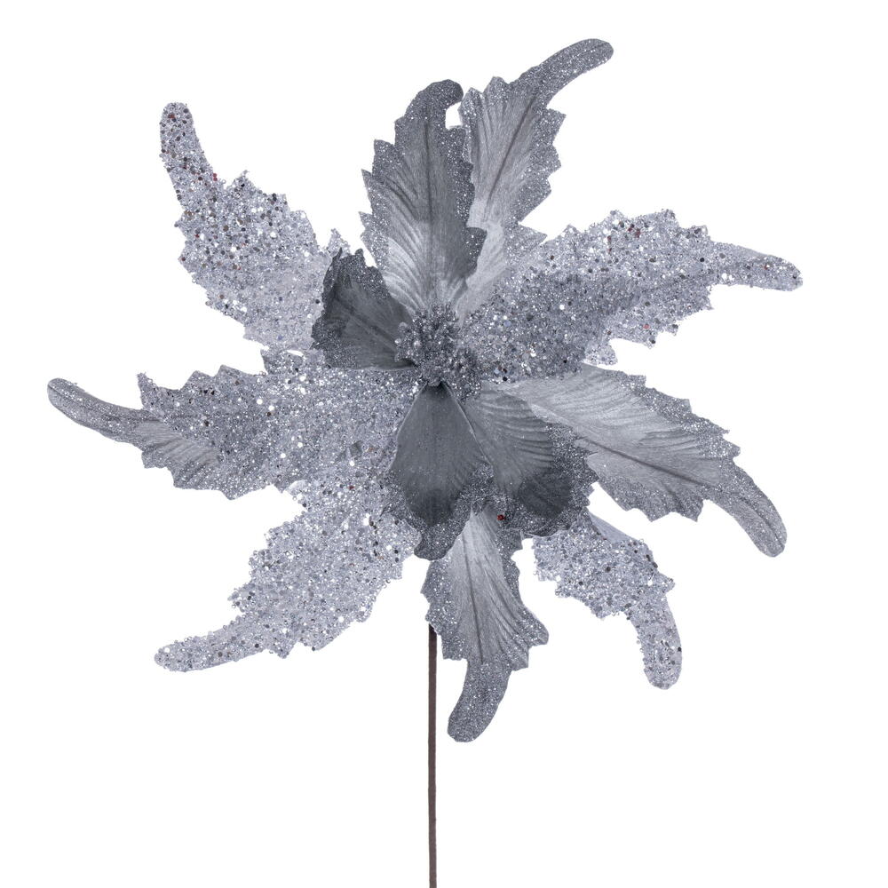 20” Silver Grand Velvet 18” Flower 2/Bag