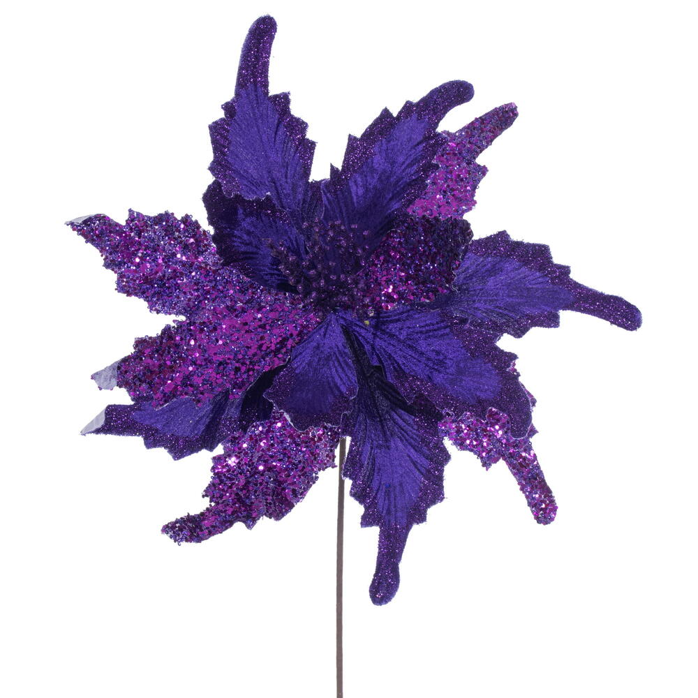 20” Plum Grand Velvet 18” Flower 2/Bag