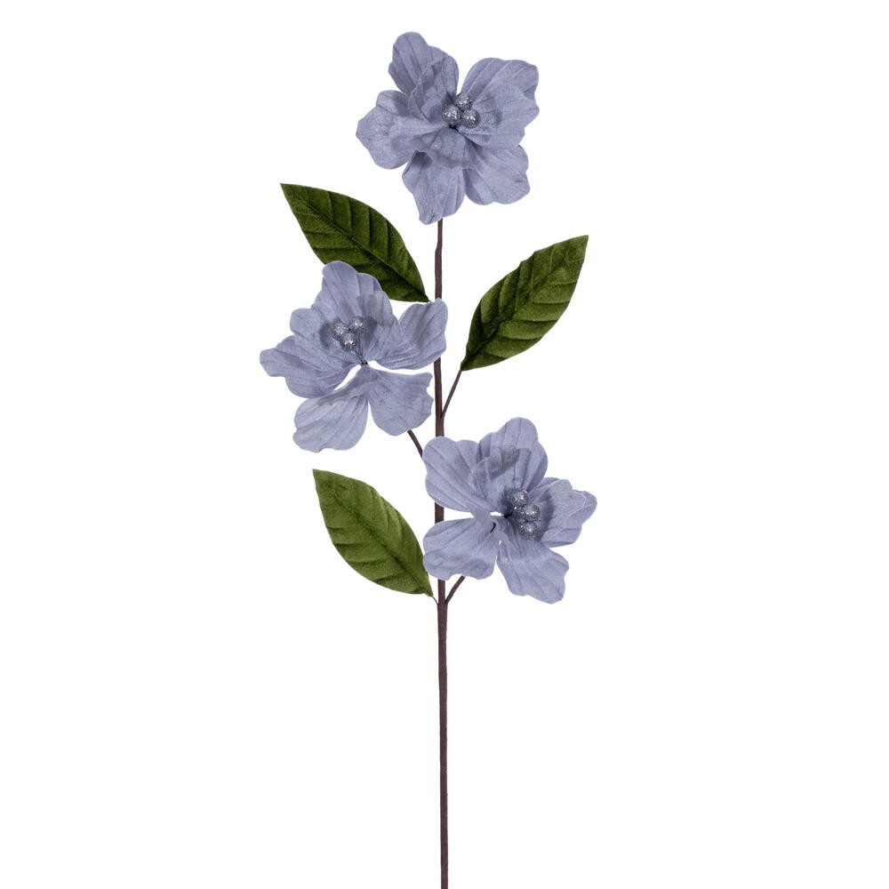 28” Silver Velvet Trio Amar 6” Flwr 3/Bg