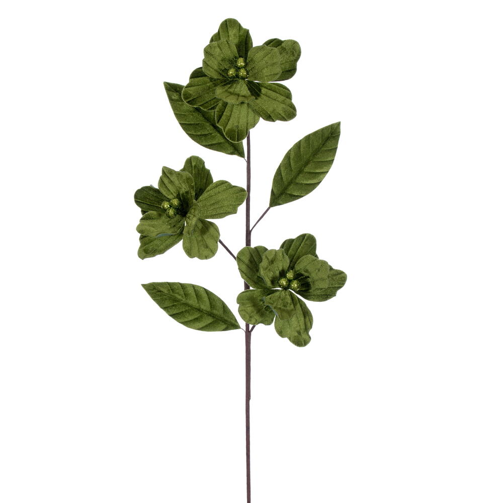 28” Lime Velvet Trio Amaryl 6” Flwr 3/Bg