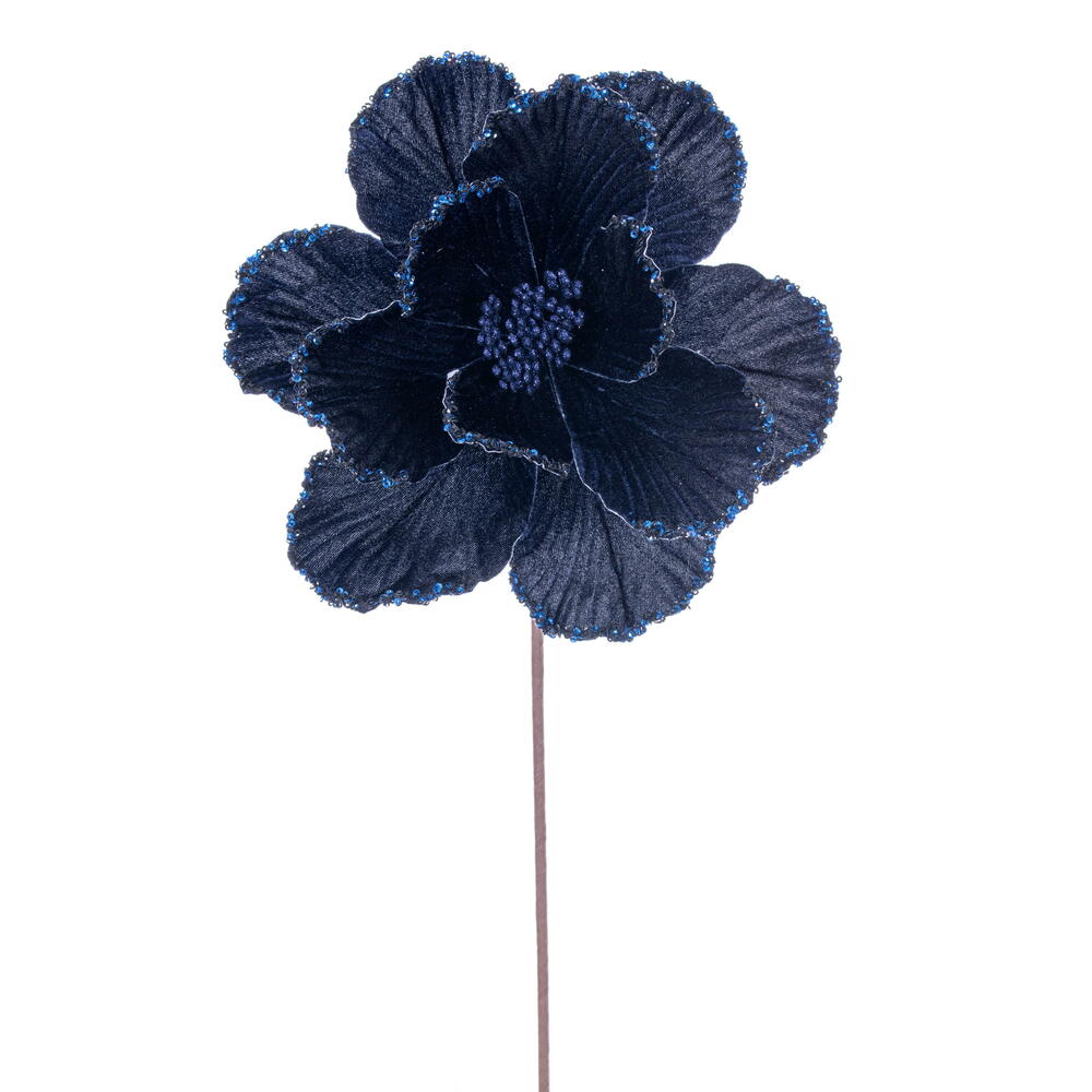 20” Midnight Blue Magnolia 10” Flwr 3/Bg