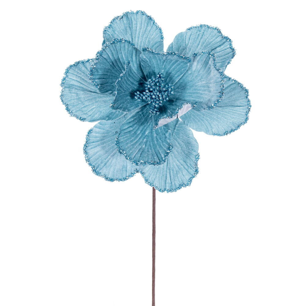 20” Baby Blue Magnolia 10” Flower 3/Bag
