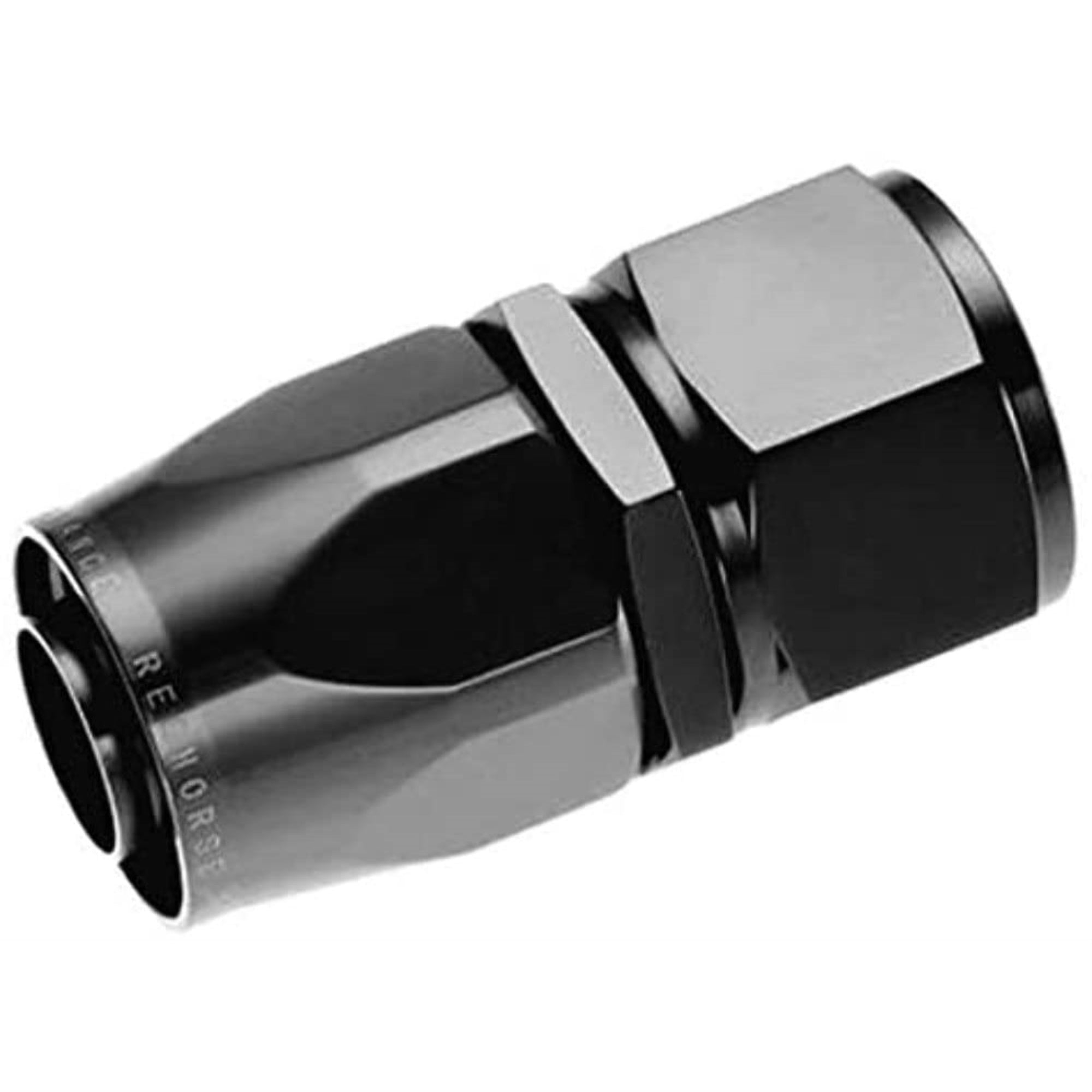 Red Horse Performance 1000-20-2-20 An Straight Aluminum Hose End-Black