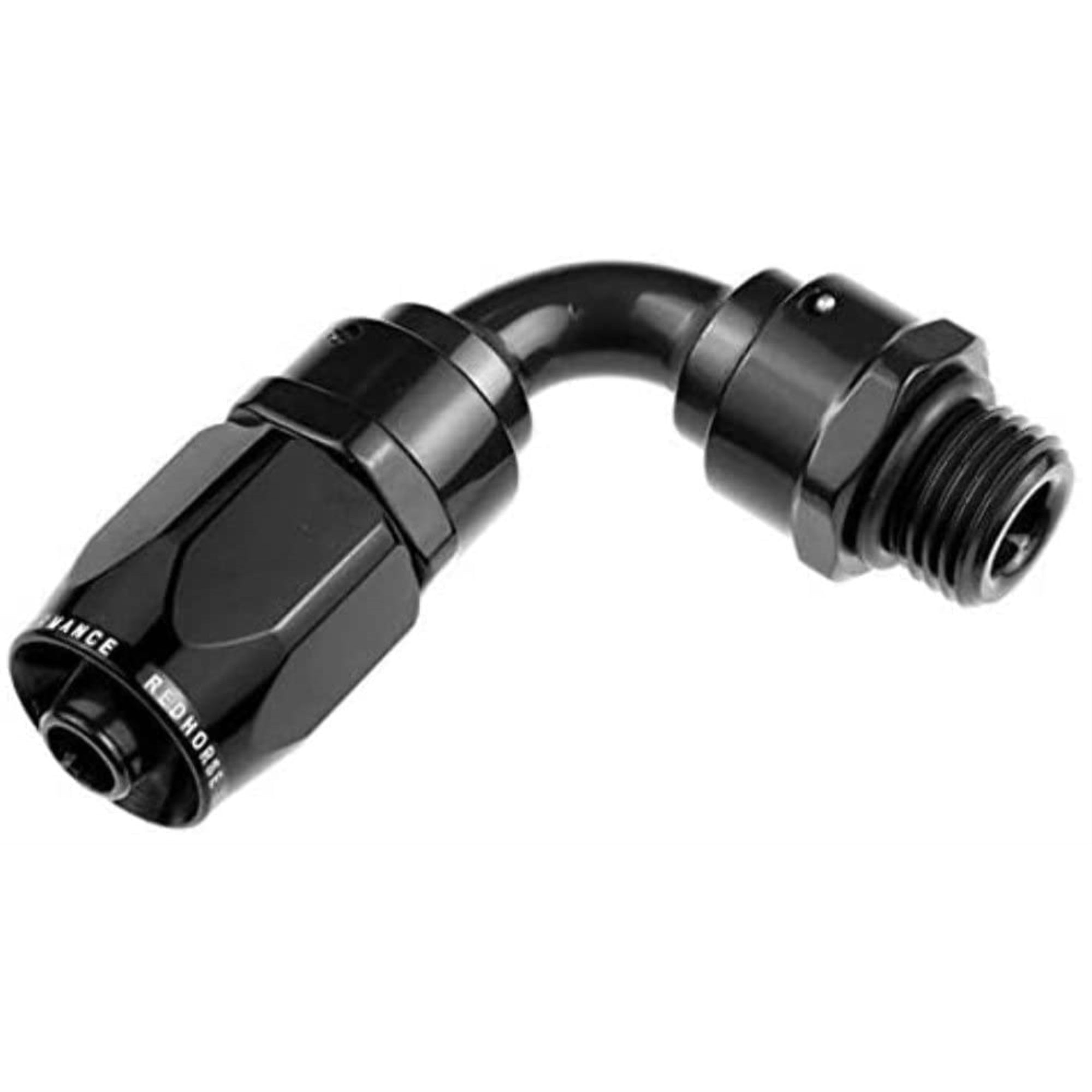 Red Horse Performance 1390-08-08-2 -08 An 90 Degree Hose End With -08 Orb Male End-Black