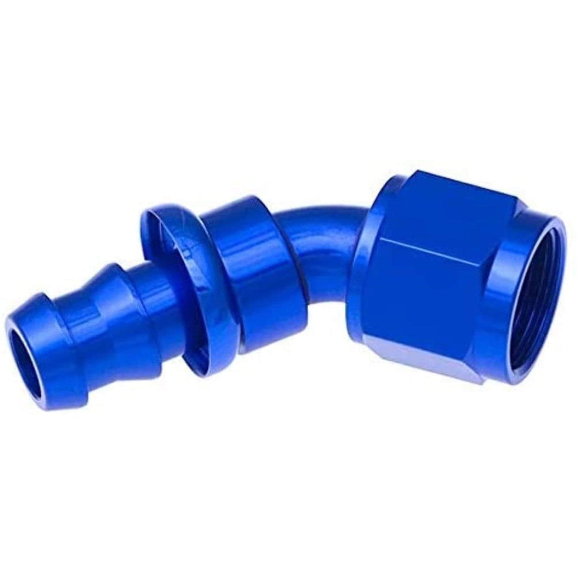 Red Horse Performance 2150-08-1-08 150 Degree An/Jic Hose End Push Lock - Blue