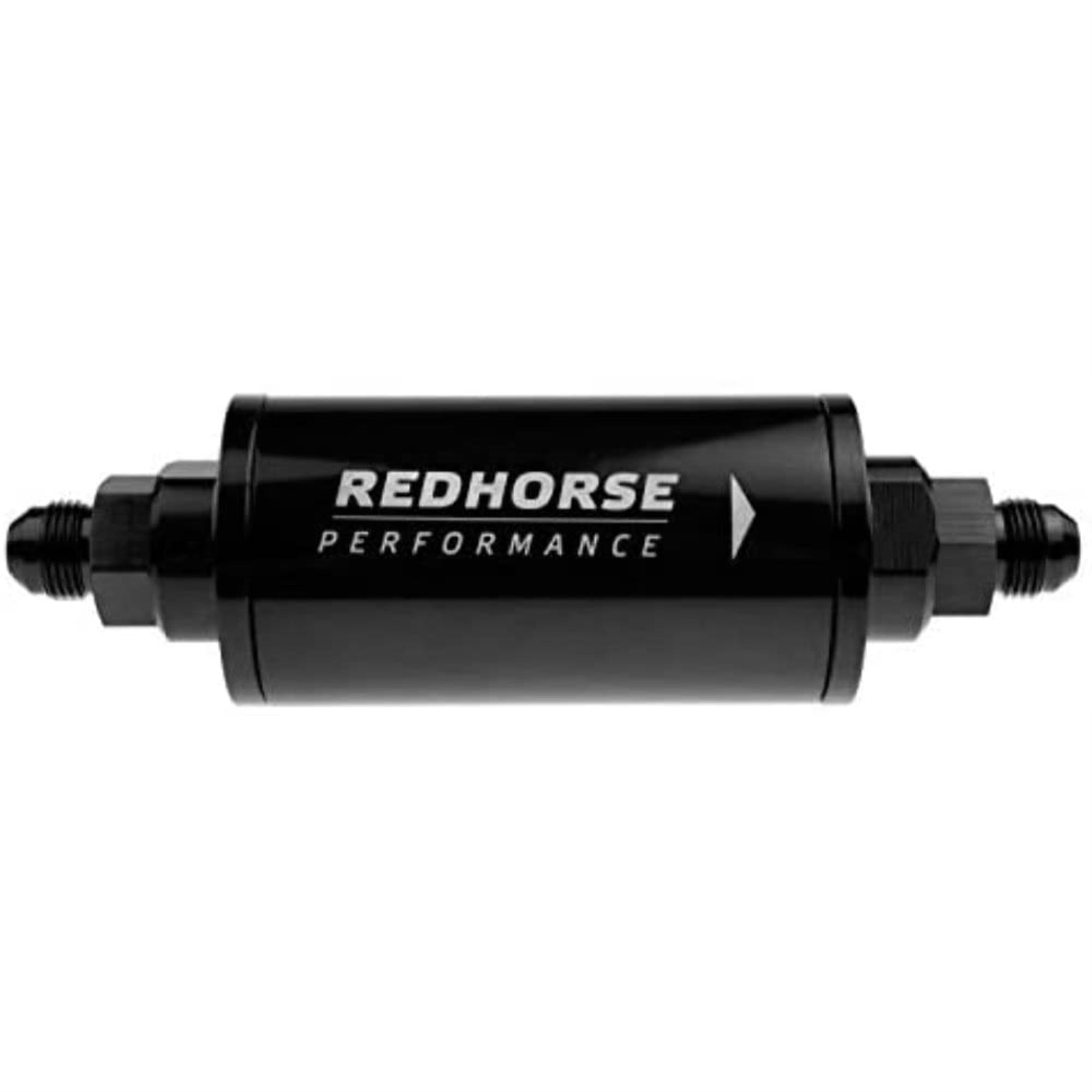 Redhorse Performance 4651-06-2 Line Race Fuel Filter (Black), 1 Pack