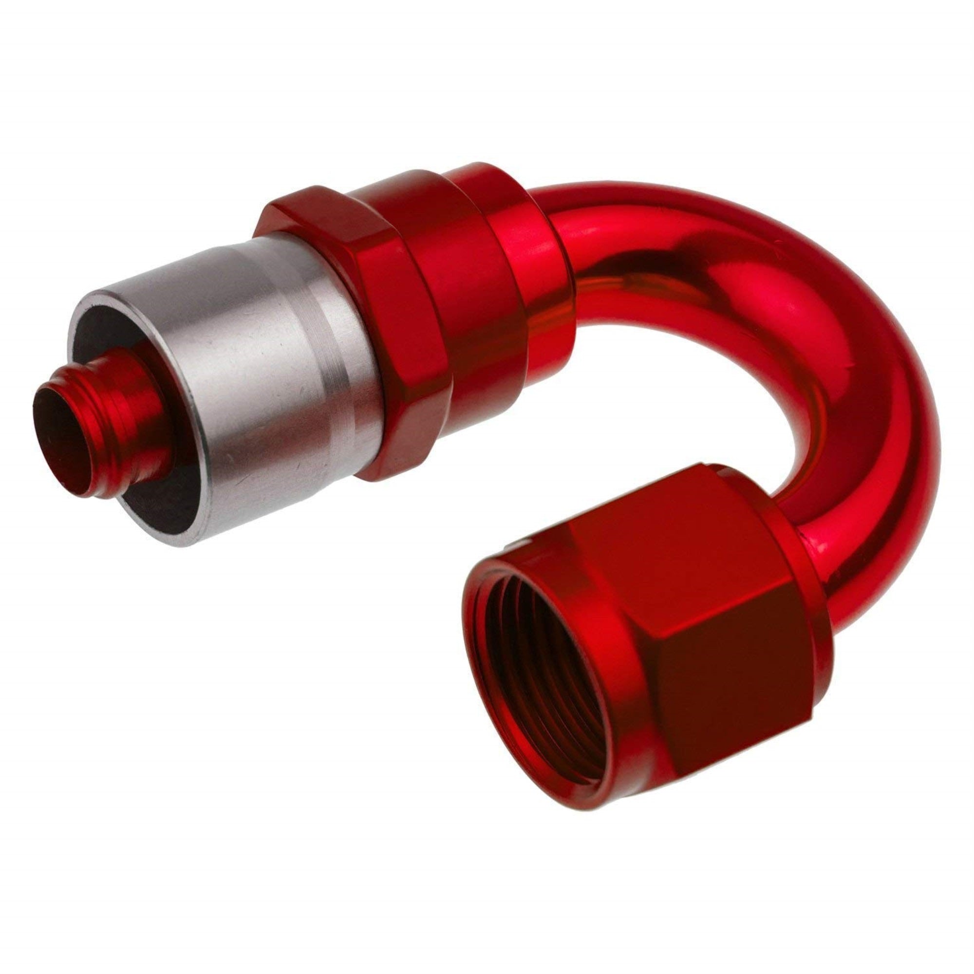 Redhorse Performance 7180-16-3 Crimp Style Hose End (Red), 1 Pack