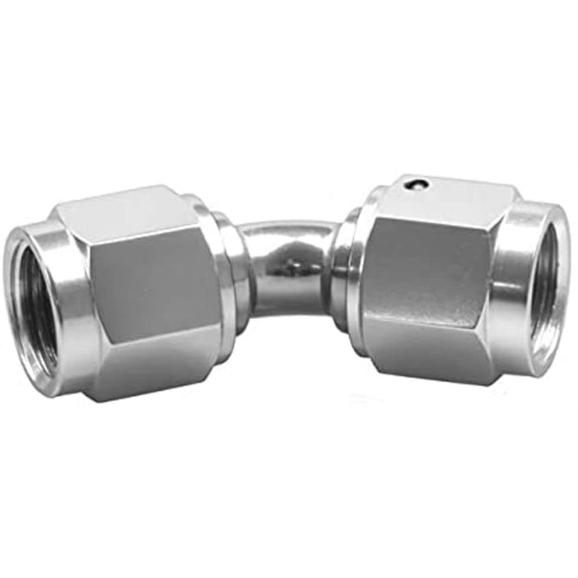 Red Horse Performance 8145-10-5-10 Fl To Fl An/Jic Flare Swivel Coupling 45 Degree - Clear
