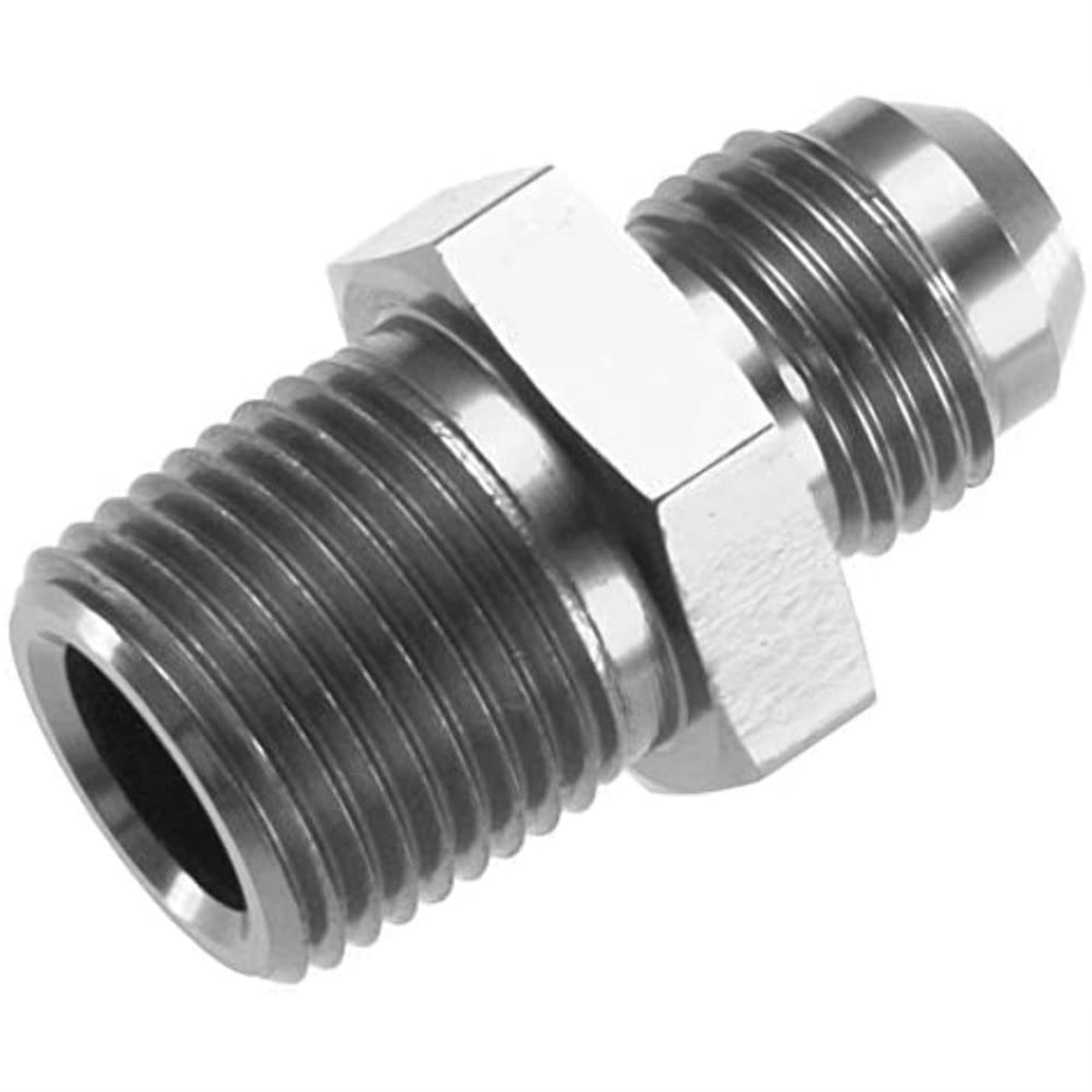 Red Horse Performance 816-12-08-5 -12 Straight Male Adapter To -08 (1/2') Npt Male - Clear