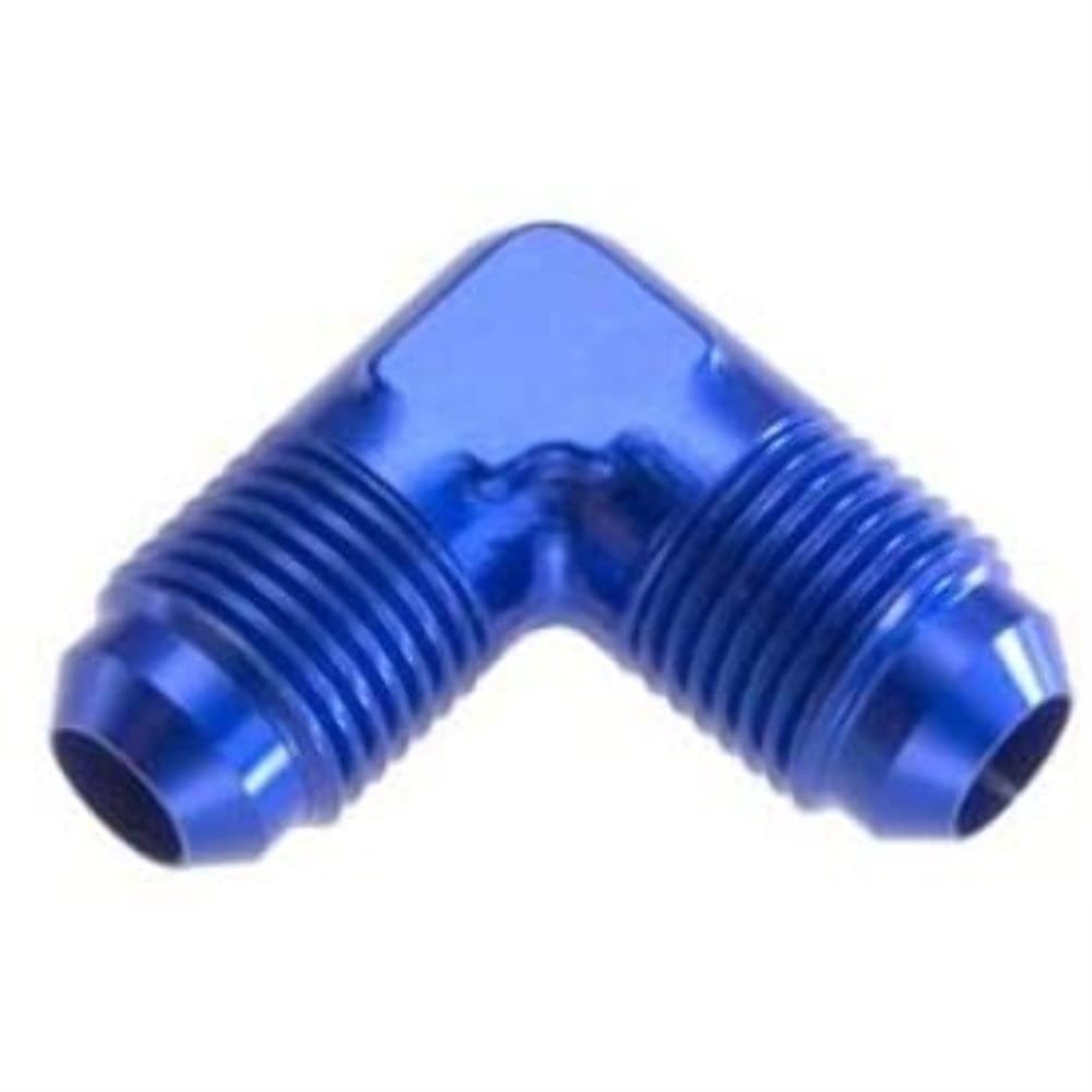 Red Horse Performance 821-04-1-04 Male 90 Degree An/Jic Flare Adapter - Blue