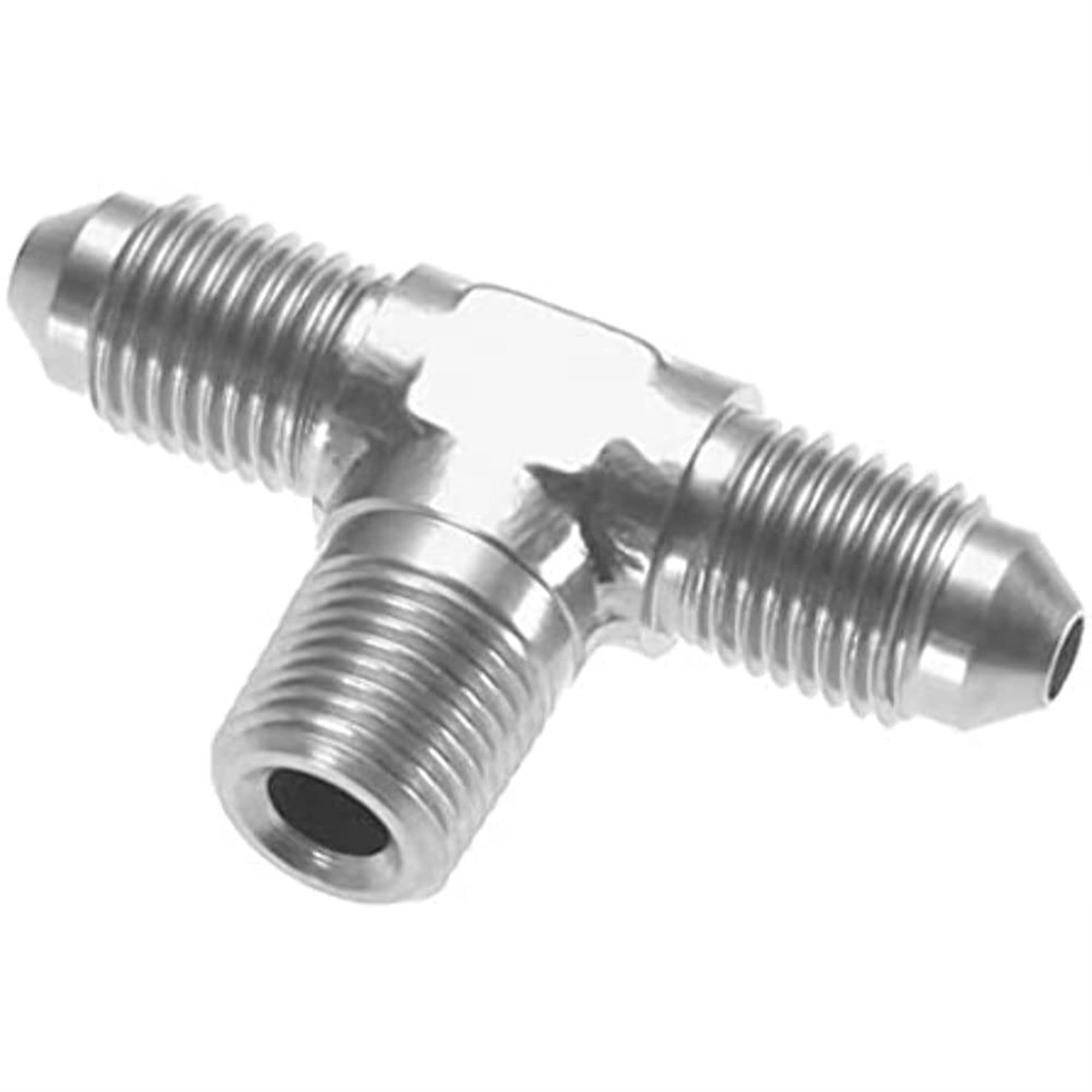 Red Horse Performance 825-10-08-5 -10 X -08 (1/2') Tee With Thread On The Side - Clear