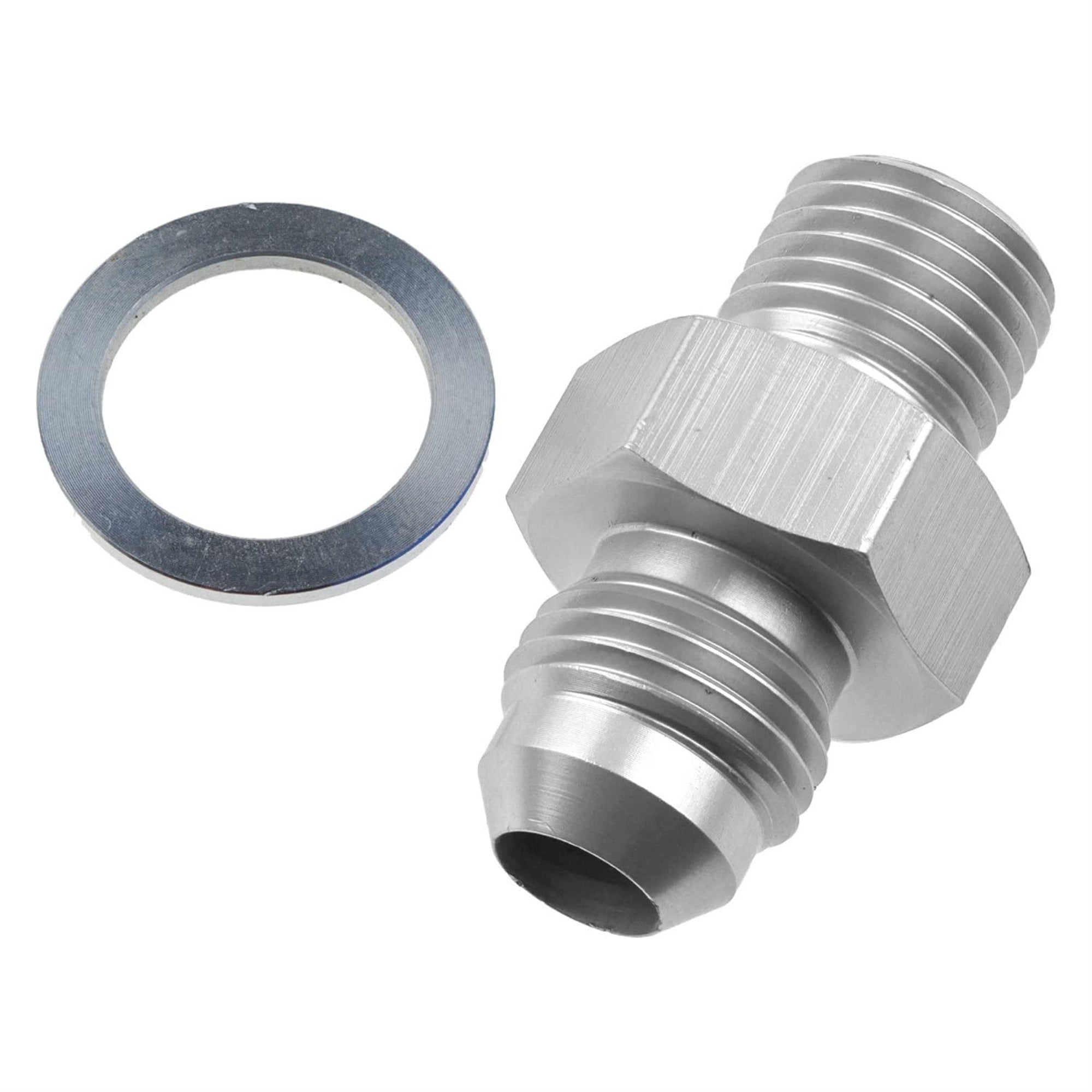 Red Horse Performance 8262-08-04-5 -08 Male An/Jic Flare To 1/4'Npsm Transmission Fitting -Clear-2Pcs