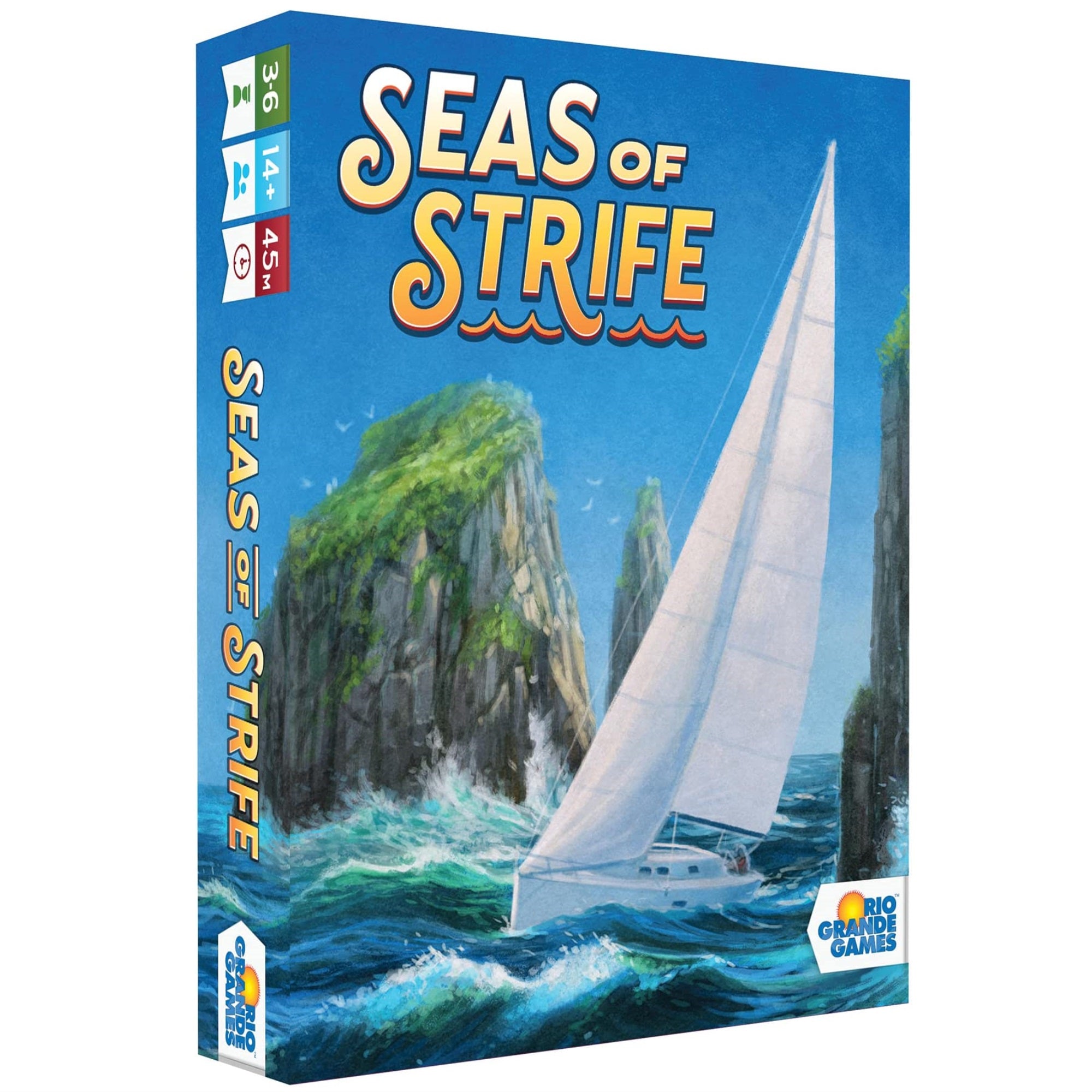 Rio Grande Games Seas Of Strife - Rio Grande Games, Trick Taking -Card Game, Ages 14+, 3-6 Players, 45 Min