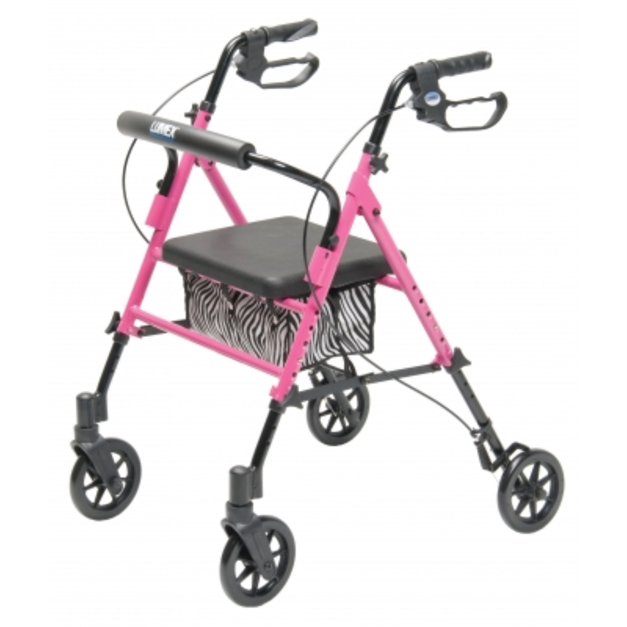 SET N GO HGT ADJ ROLLATOR PINK LUMEX