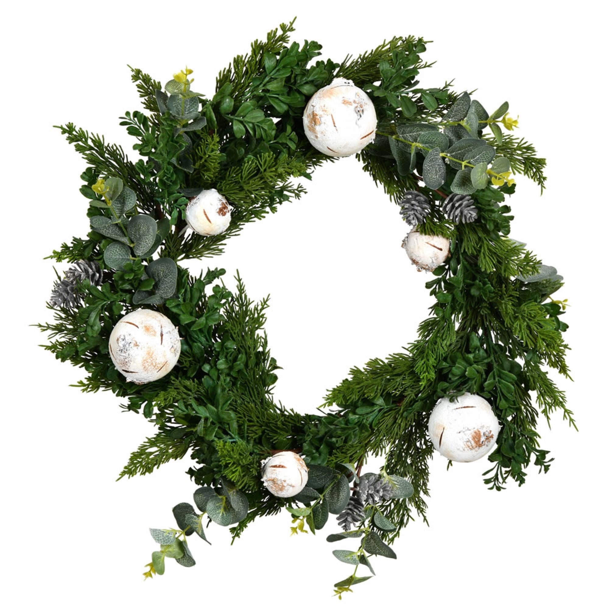 22” Green Cypress Blend Wreath