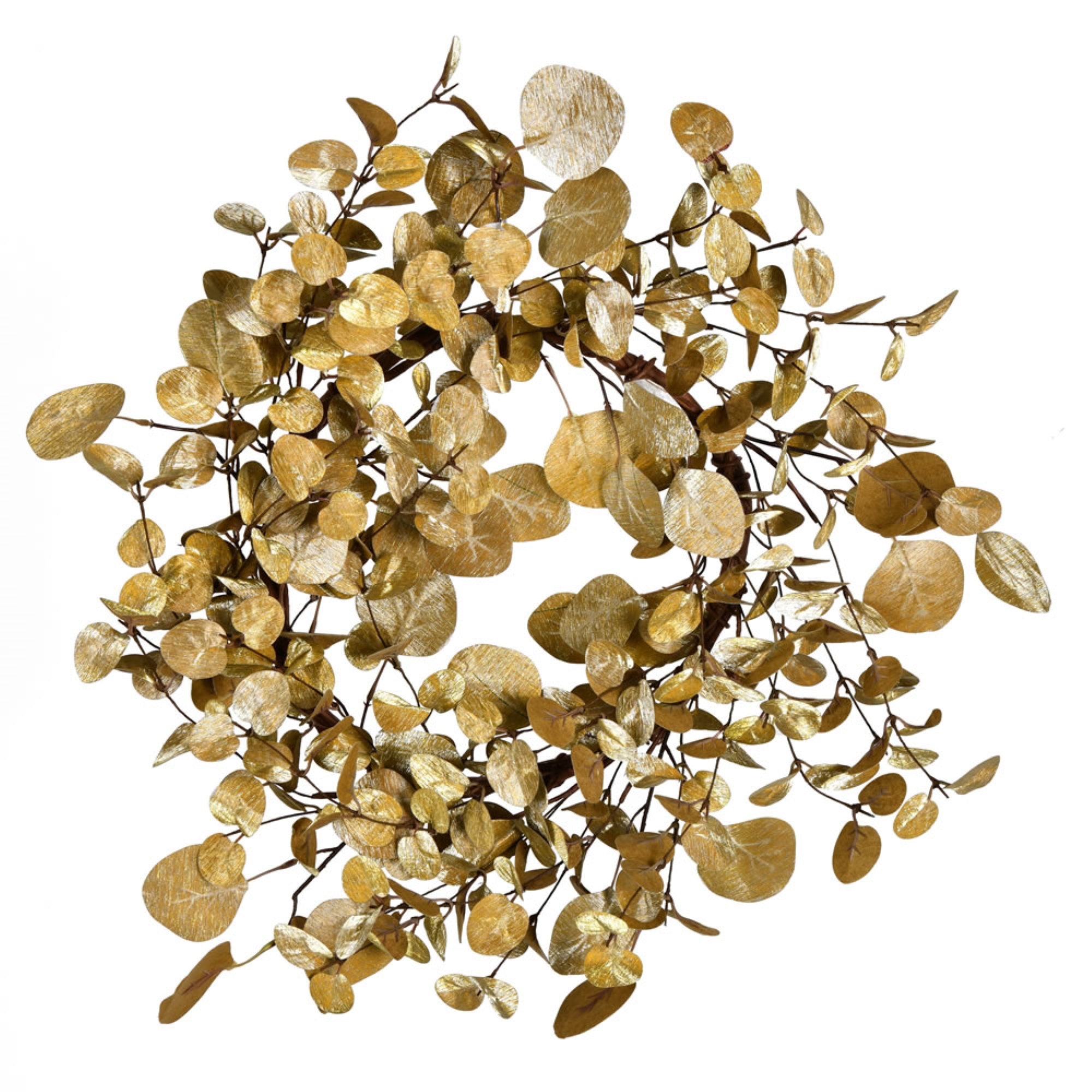 22″ Gold Eucalyptus Wreath