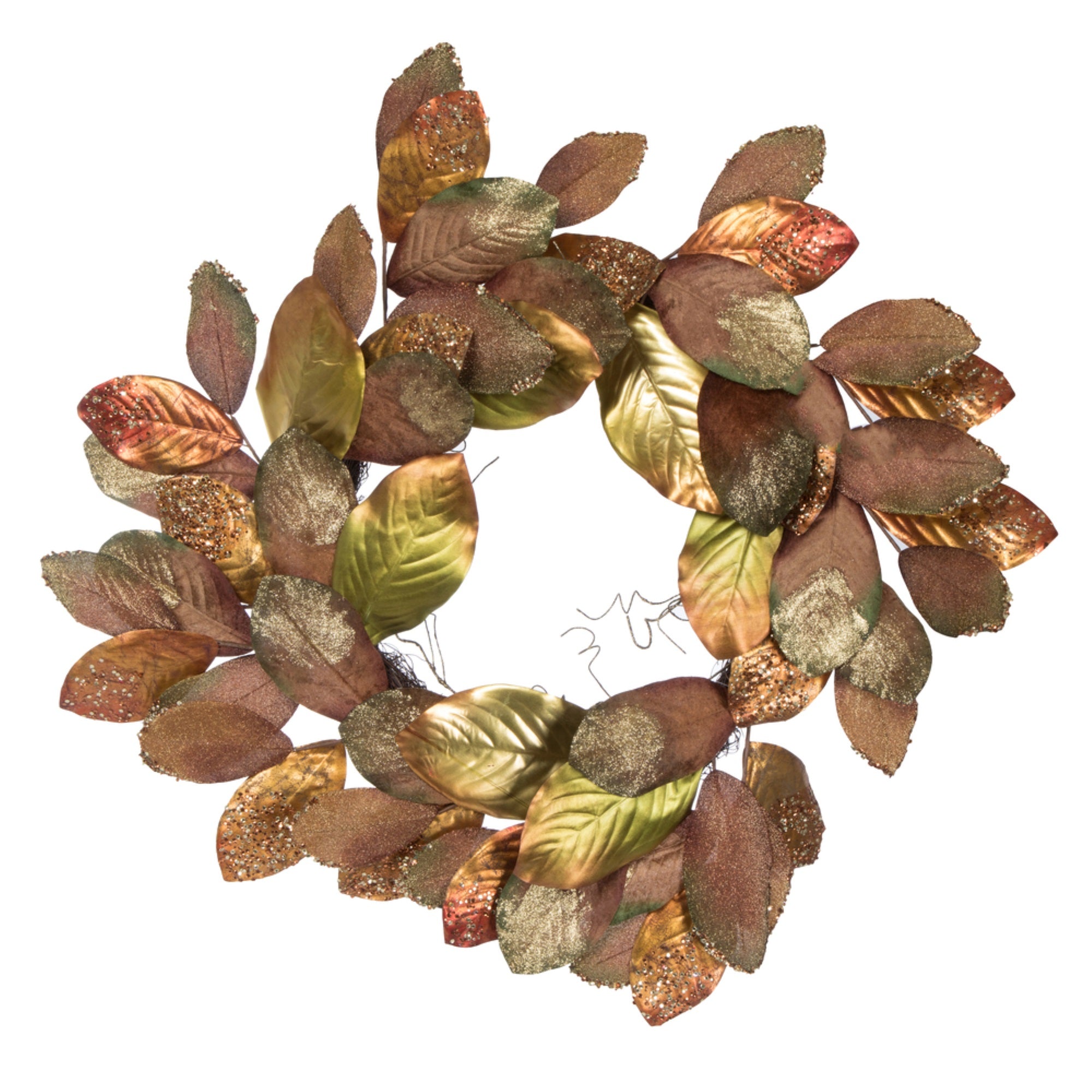 32” Mocha Magnolia Leaf Wreath