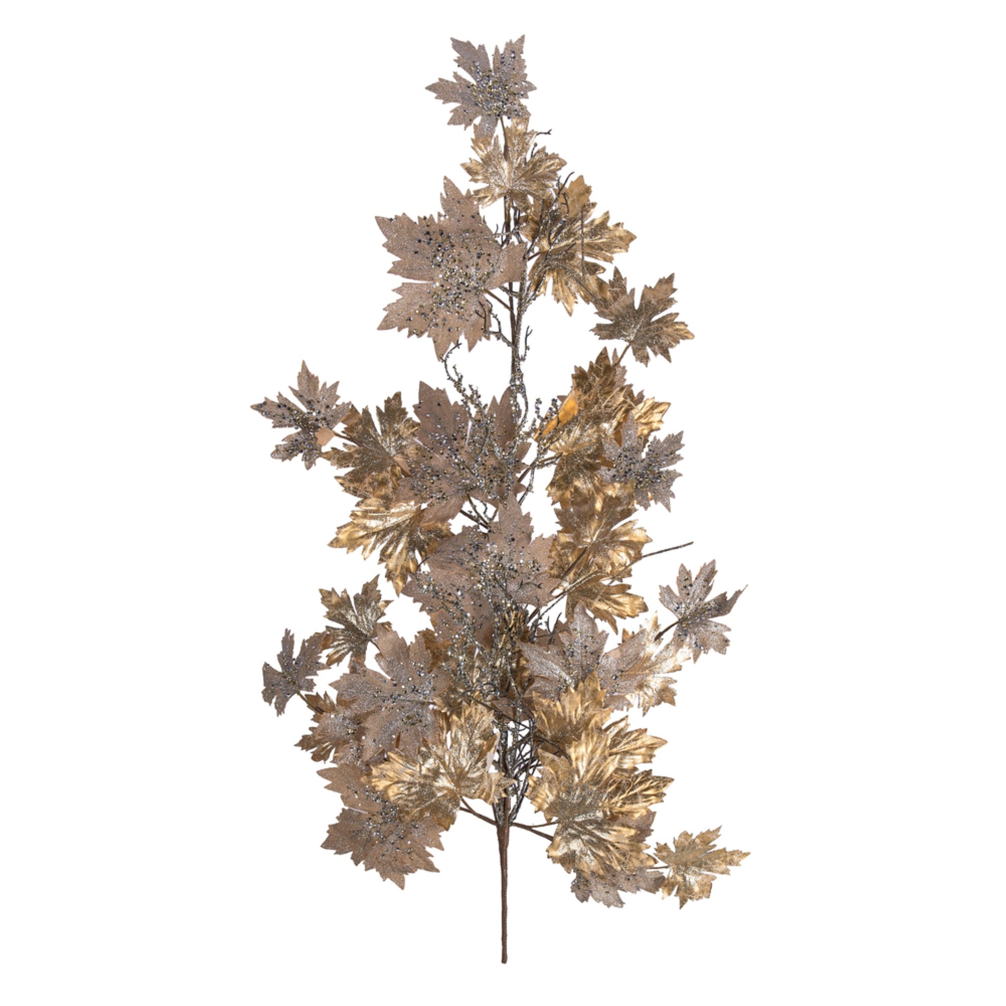 38” Champagne Maple Leaf Tear Drop