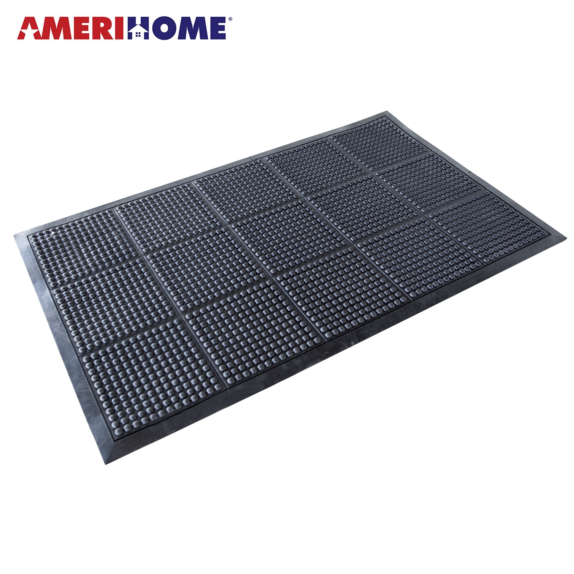 3 ft. x 5 ft. Anti-Fatigue Bubble Rubber Entry Mat