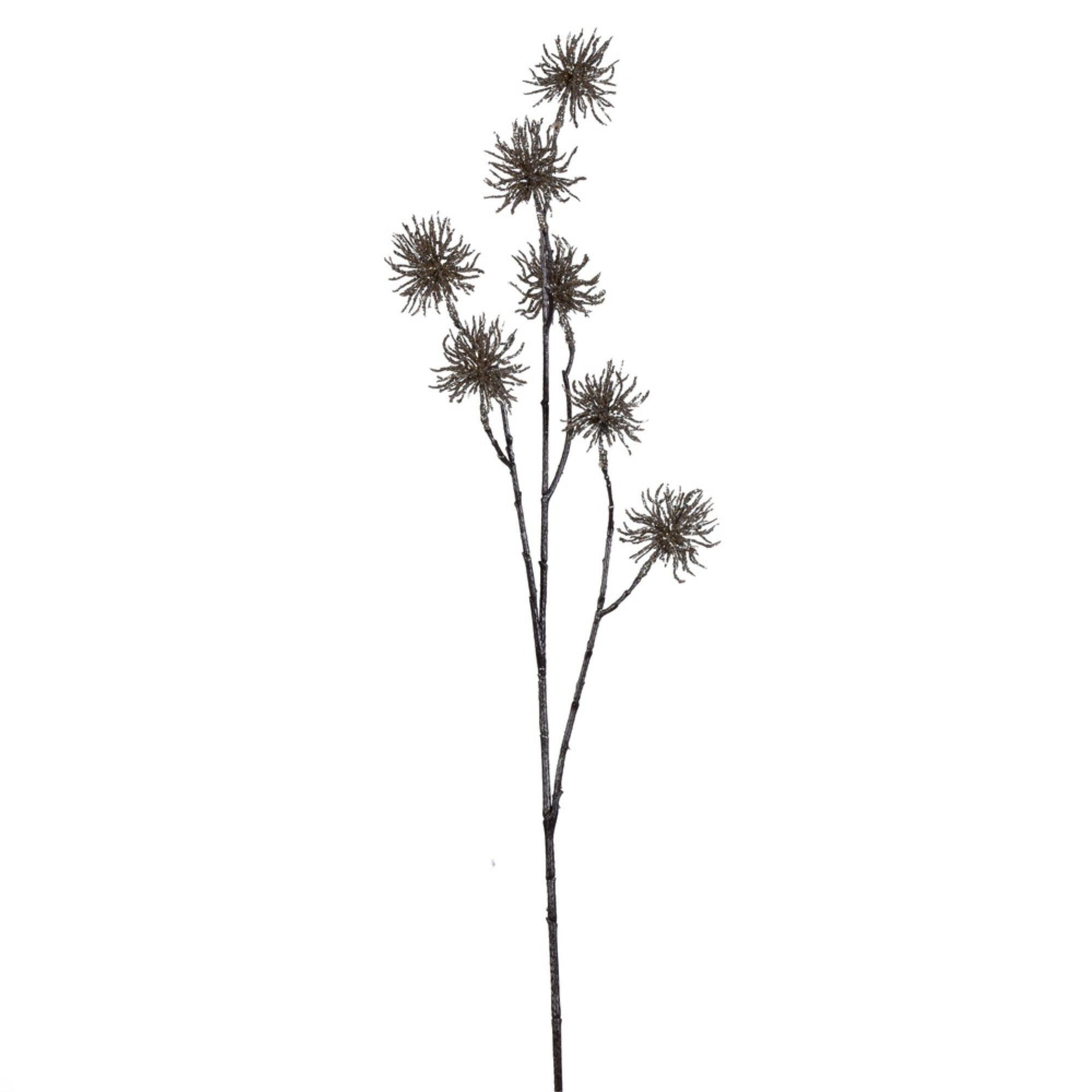 33” Champagne Glitter Urchin Spray 2/Bag