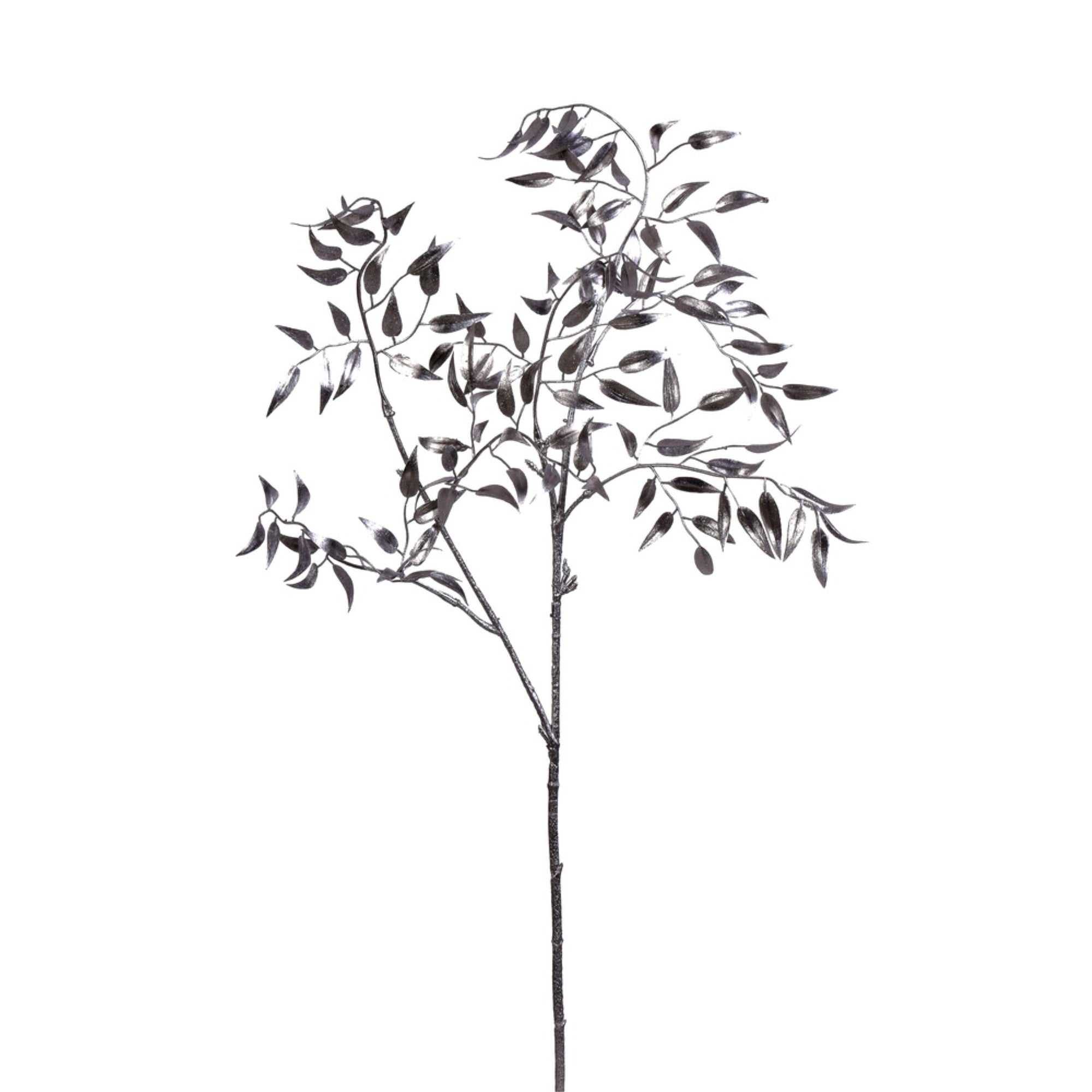 29” Silver Bamboo Leaf Spray 4/Bag