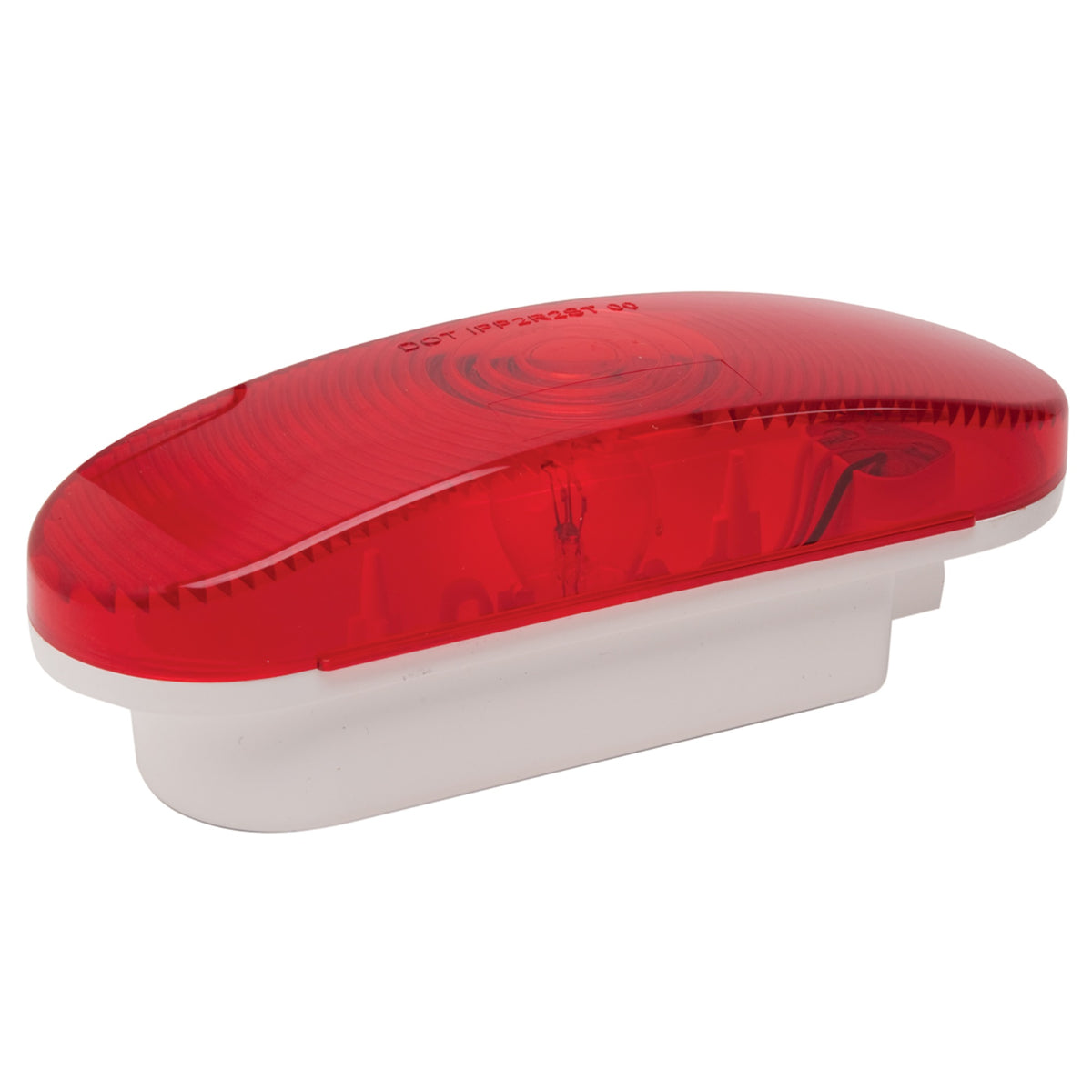 Roadpro Rp-6064R Oval Side Marker Light 6.5 Inch X 2.25 Inch Trailer Light Sealed 12V 32-Watt Red