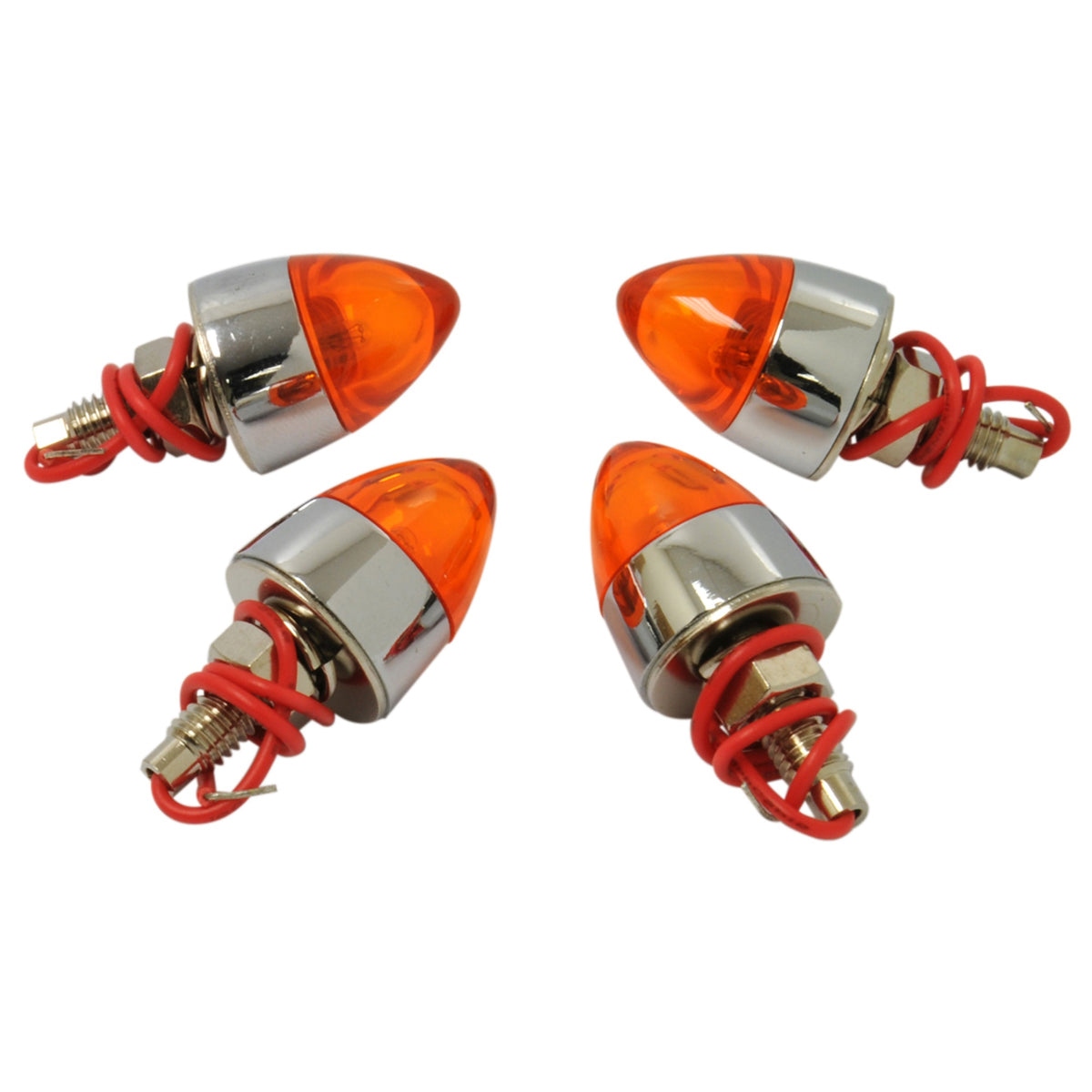 Roadpro Rp-7868 Amber Lighted Tip License Plate Screws License Screw-In Bulbs Plate Visibility Truck And Auto Lighting (Pack Of 4)