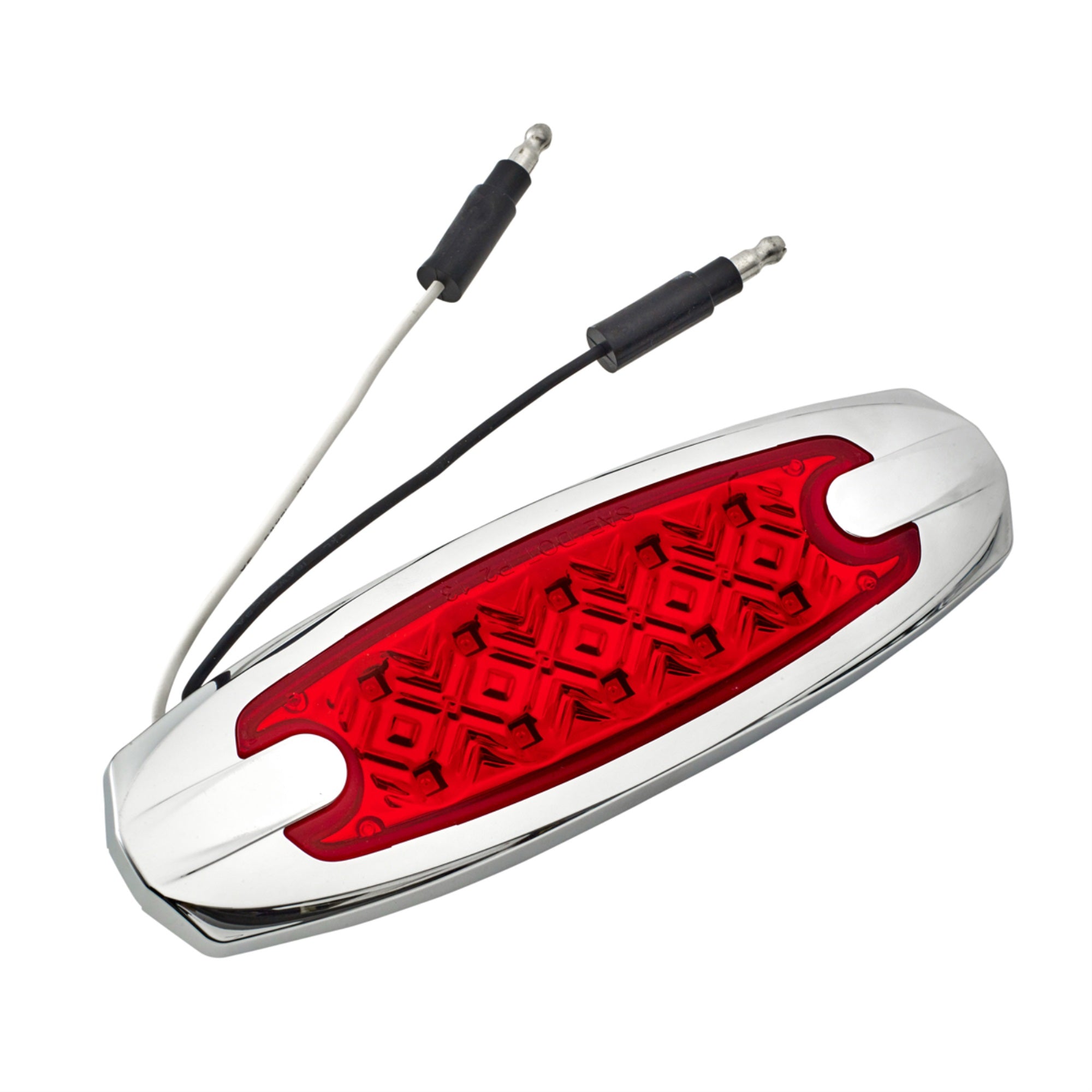 Diamond Lens Red Light With Chrome Base