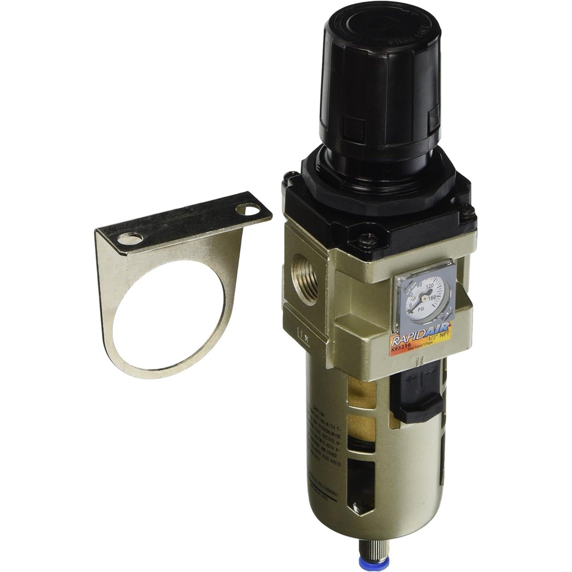 Rapidair K93216 Npt Filter Regulator, 1/2-Inch