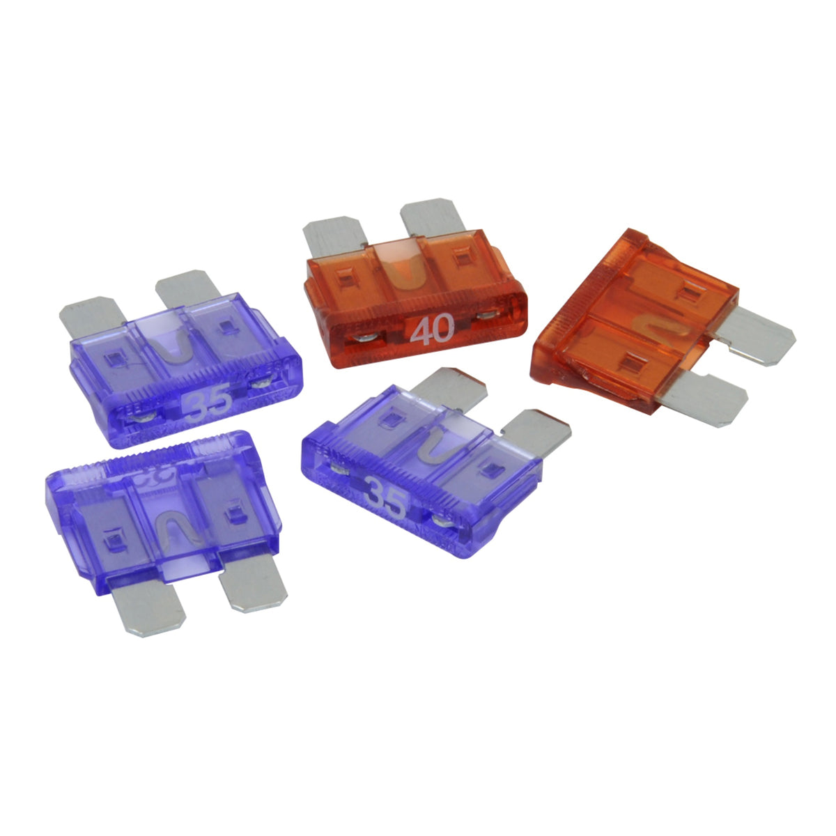 Roadpro Ato Fuses 5-Pack Rpatoha 35 Amp And 40 Amp Ato Fuses Pack Of 5 Automotive Time-Delayed Fuses Automotive Kit
